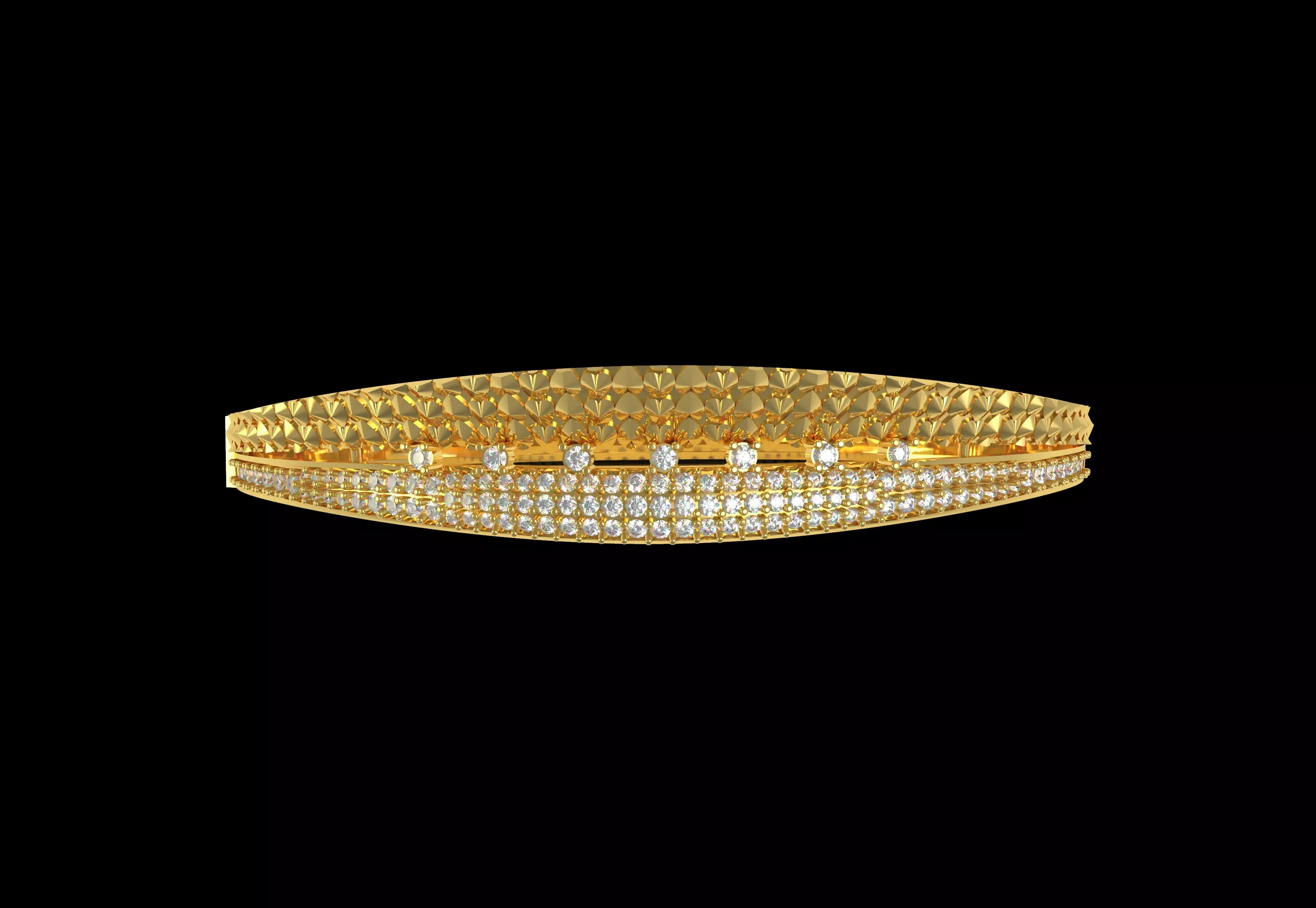 Art Deco Bracelet 21 3D print model_29