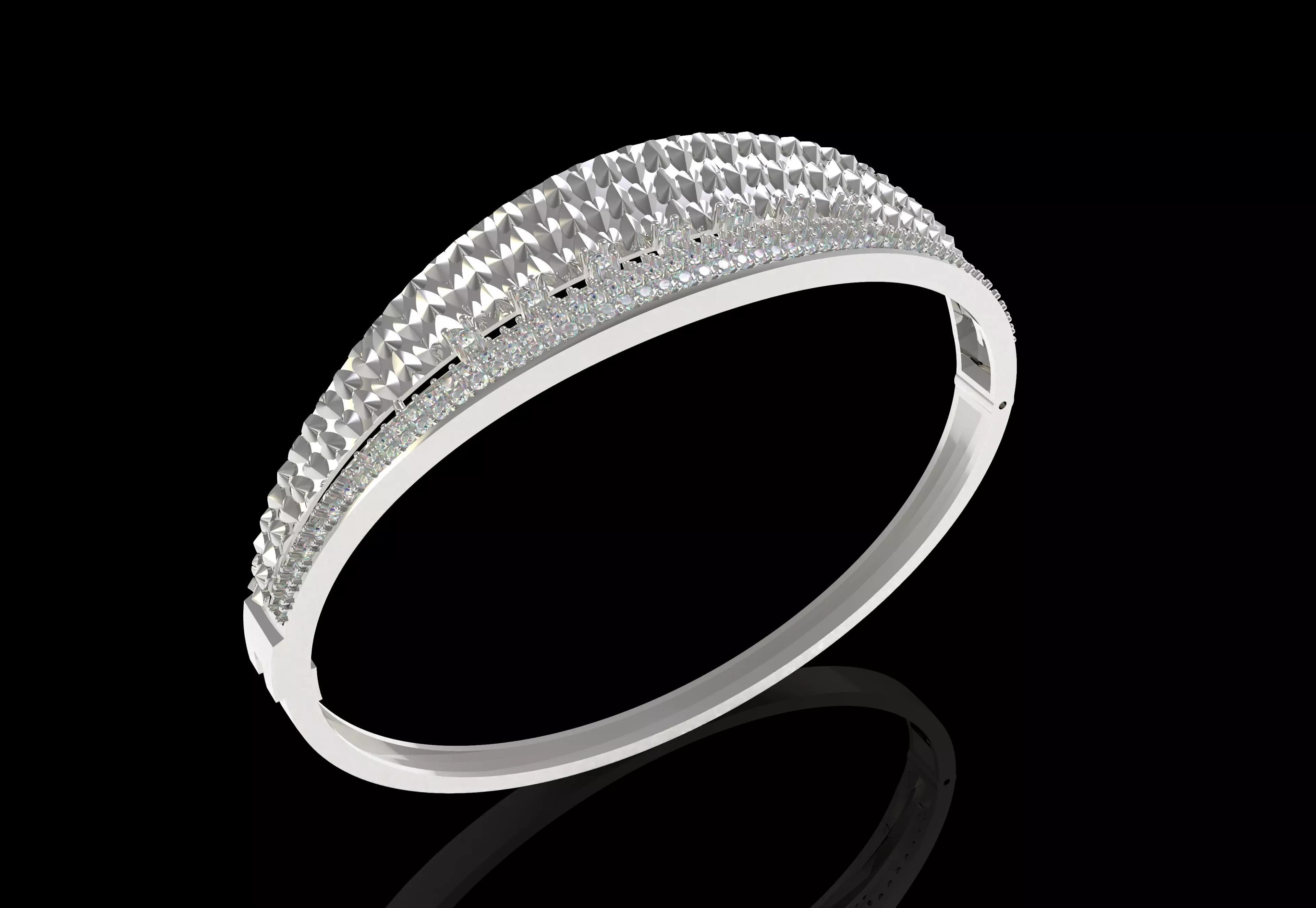 Art Deco Bracelet 21 3D print model_11