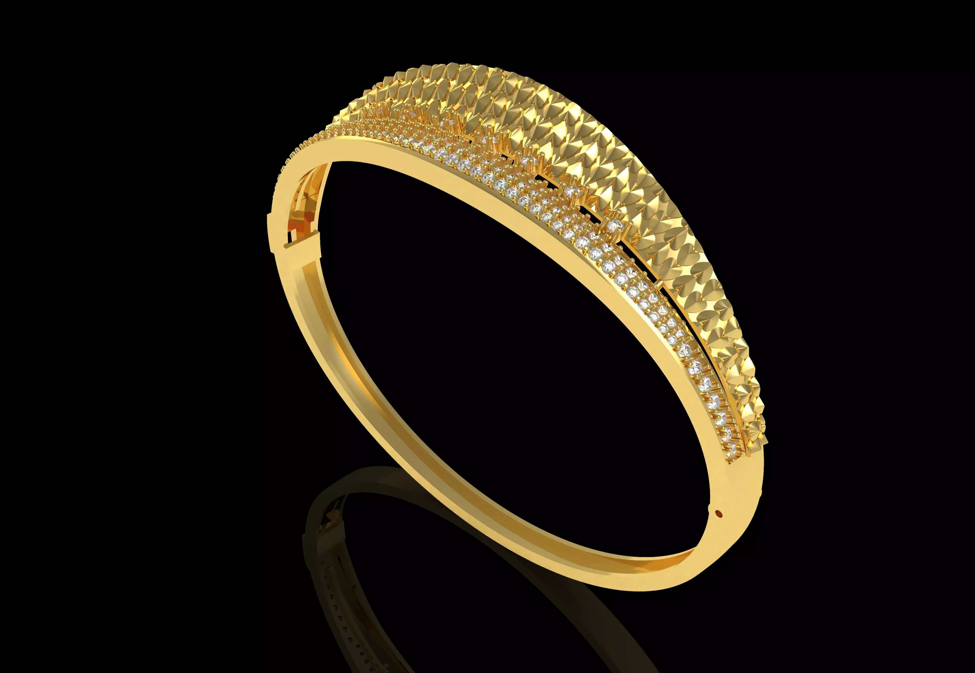 Art Deco Bracelet 21 3D print model_1