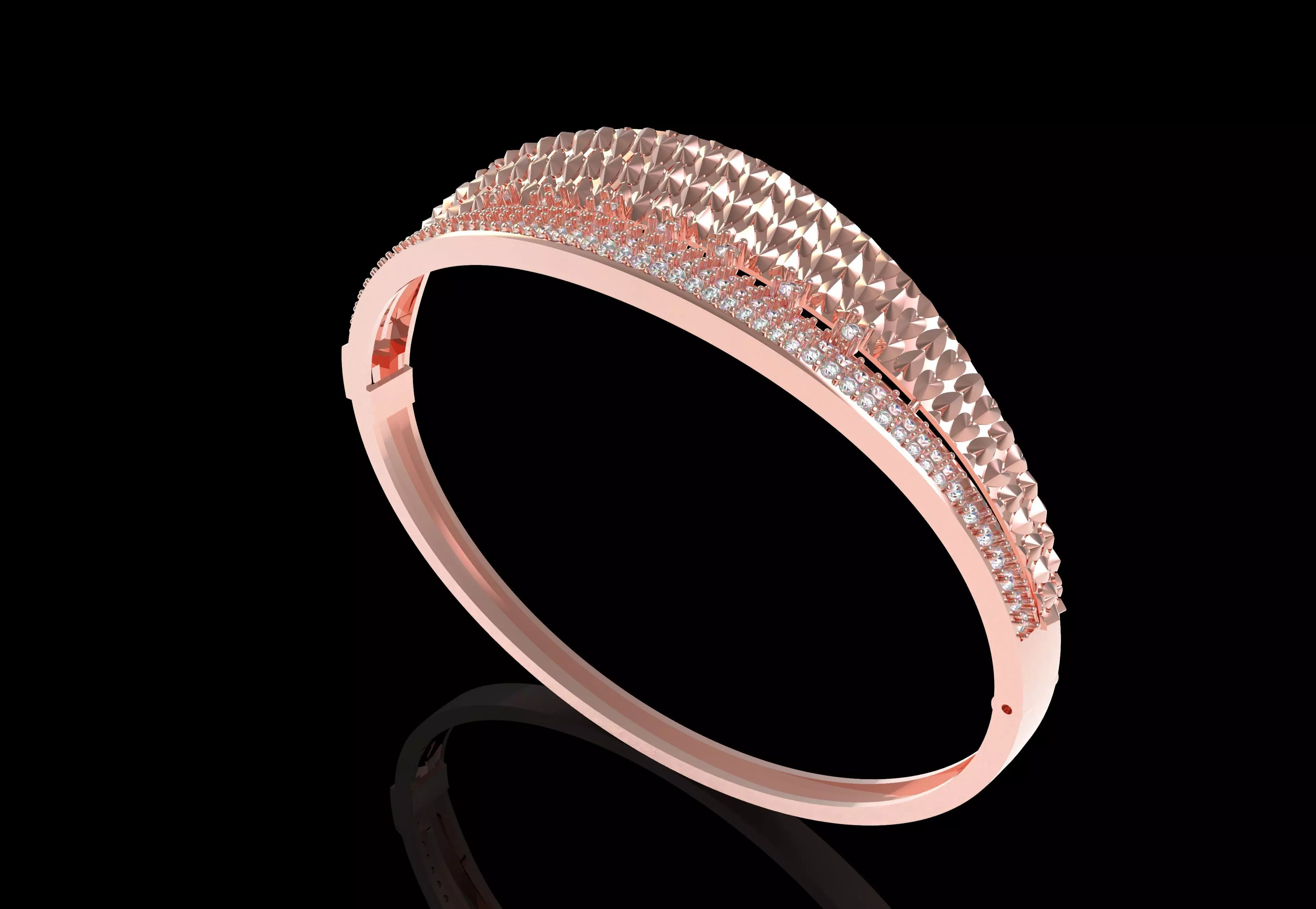 Art Deco Bracelet 21 3D print model_23