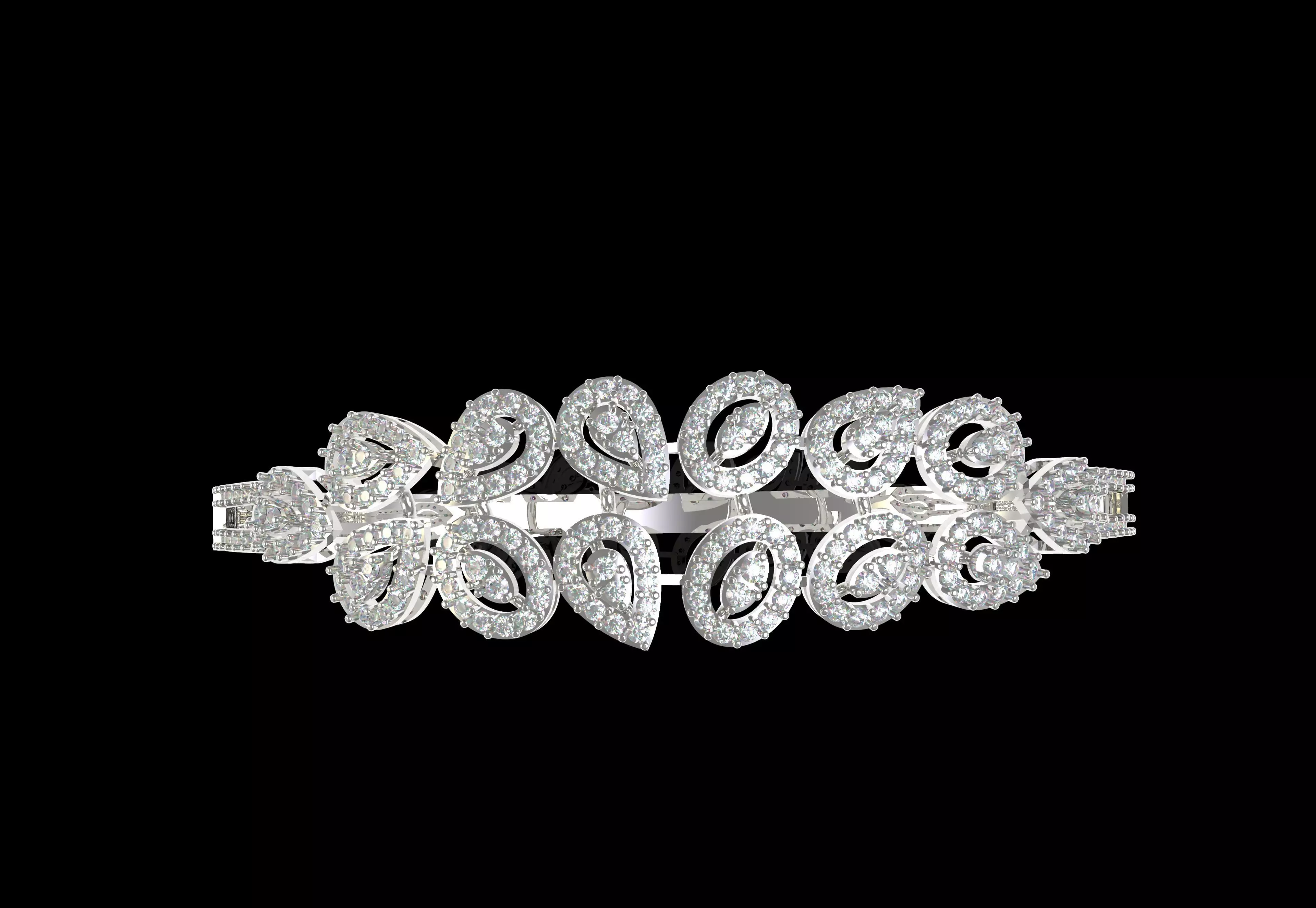 Art Deco Bracelet 22 3D print model_8