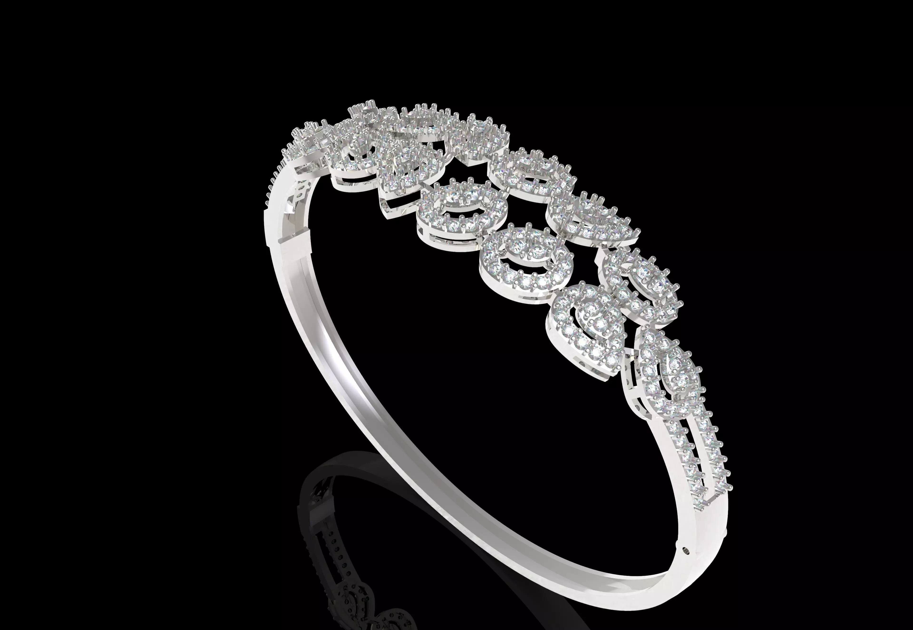 Art Deco Bracelet 22 3D print model_5