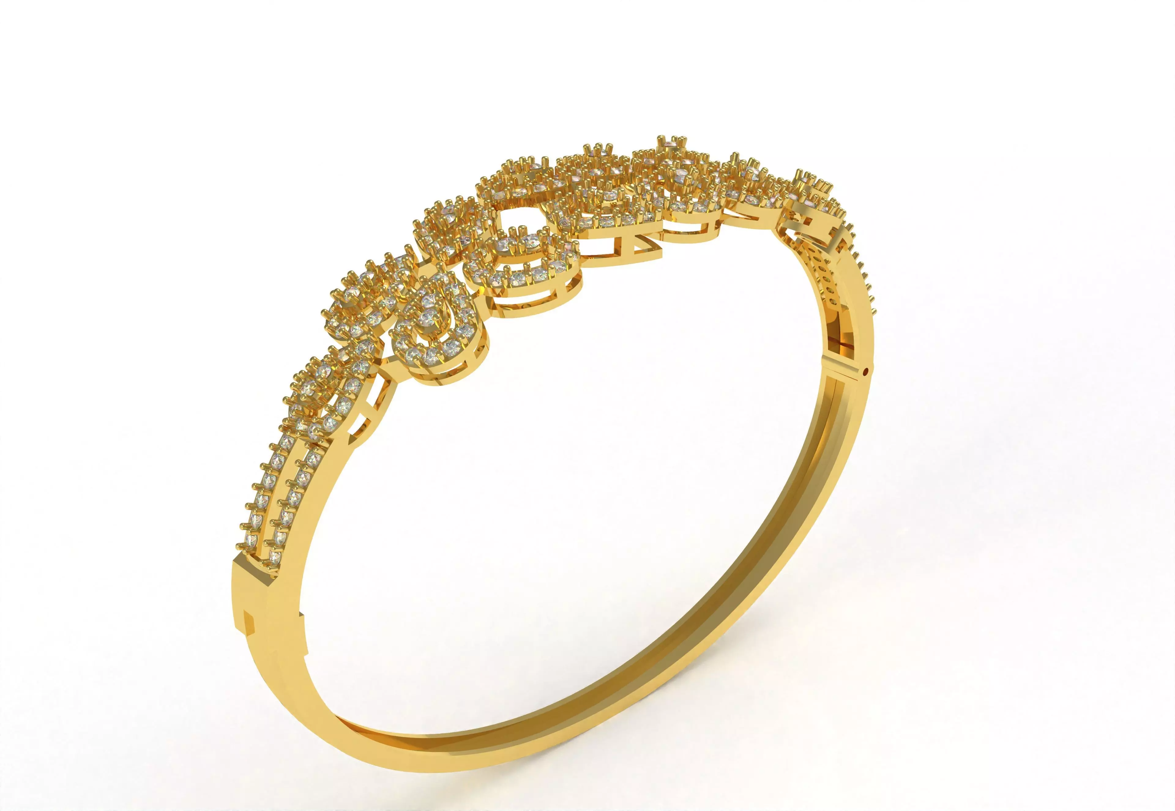 Art Deco Bracelet 22 3D print model_27