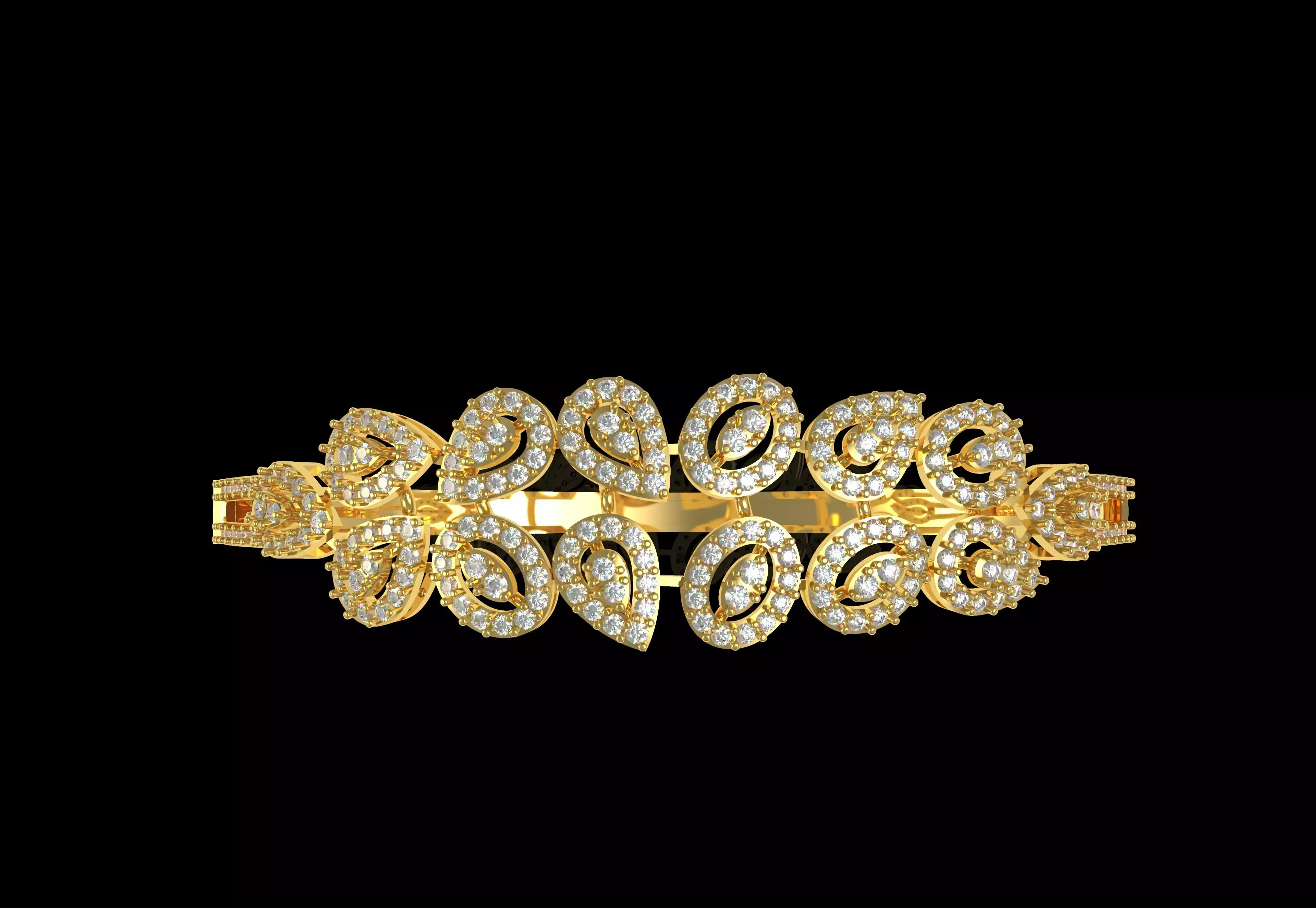 Art Deco Bracelet 22 3D print model_29