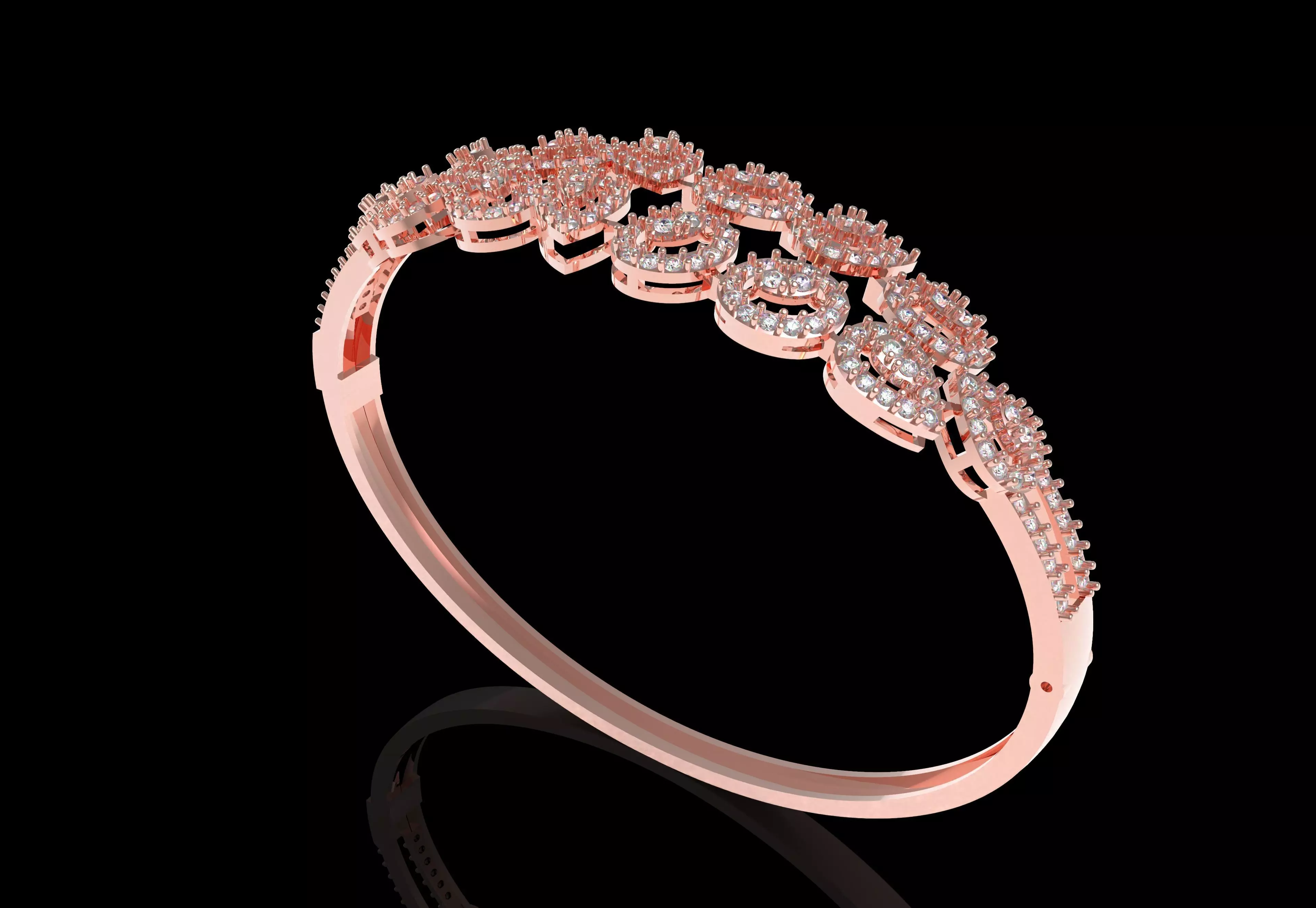 Art Deco Bracelet 22 3D print model_23