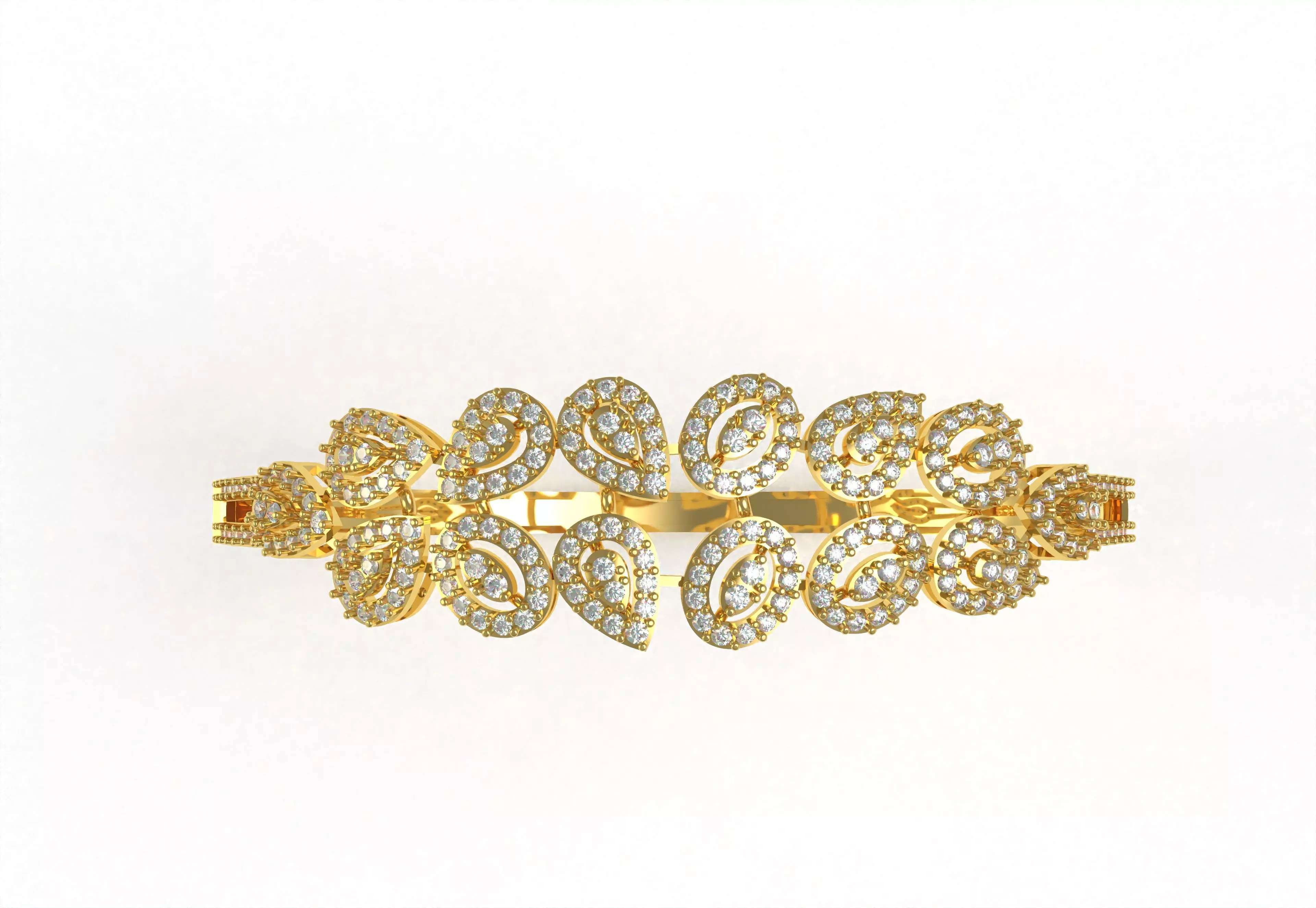 Art Deco Bracelet 22 3D print model_28