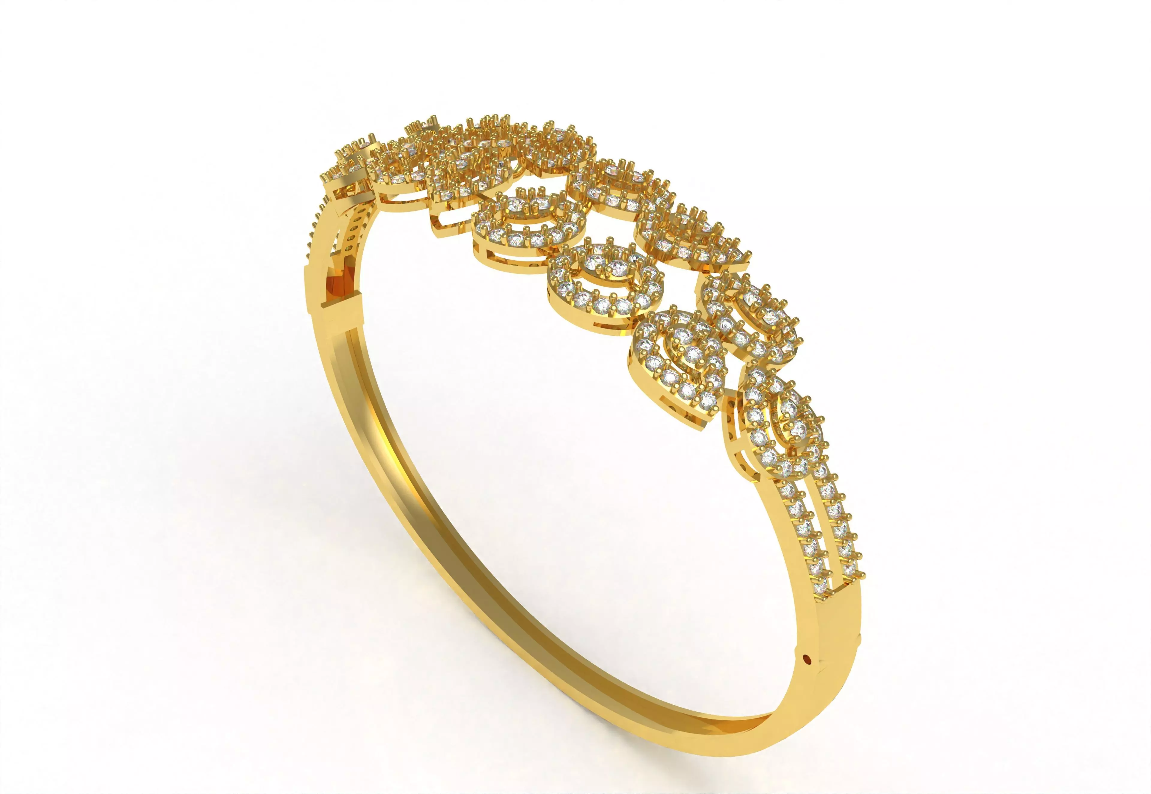 Art Deco Bracelet 22 3D print model_12