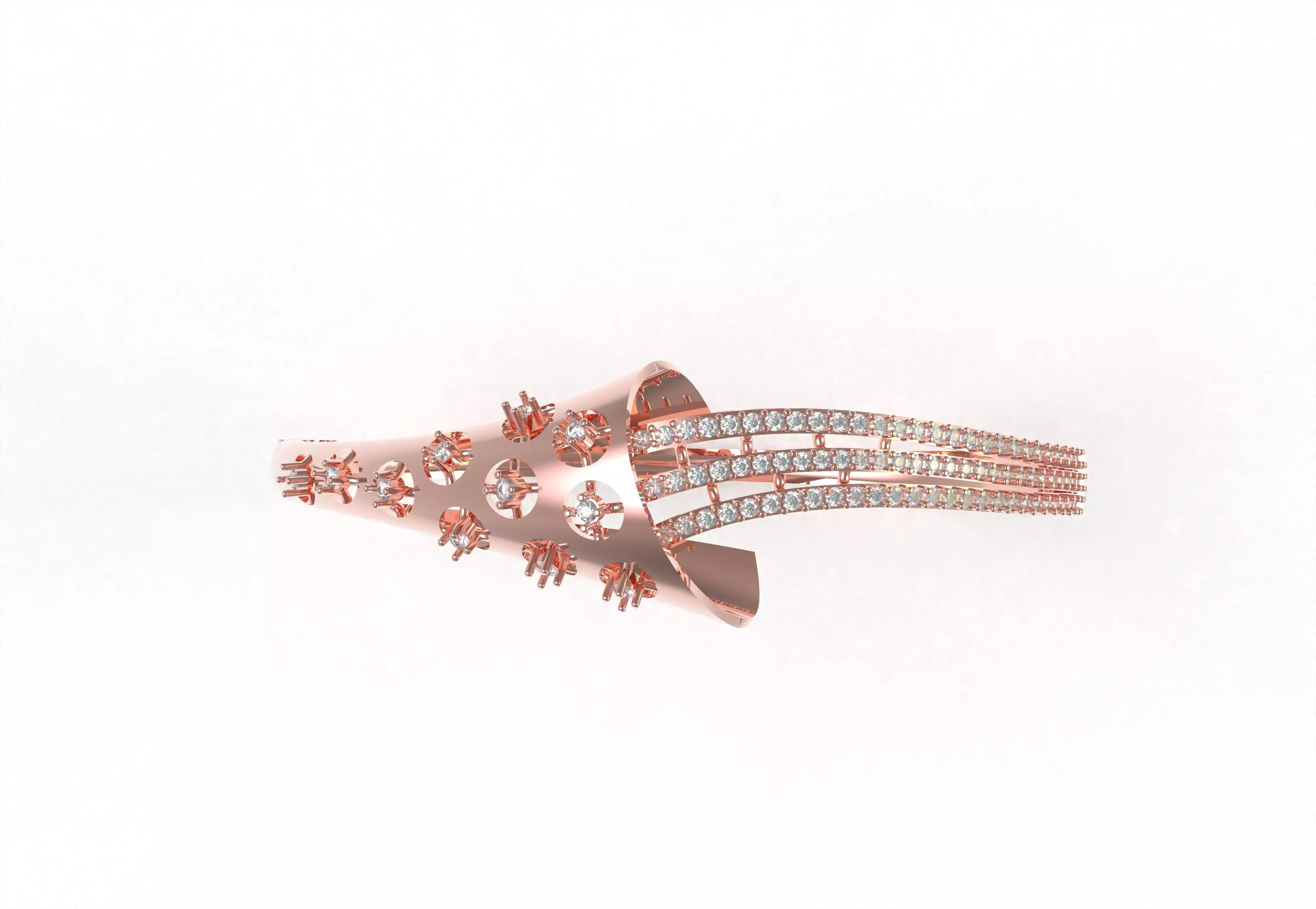 Art Deco Bracelet 25 3D print model_8