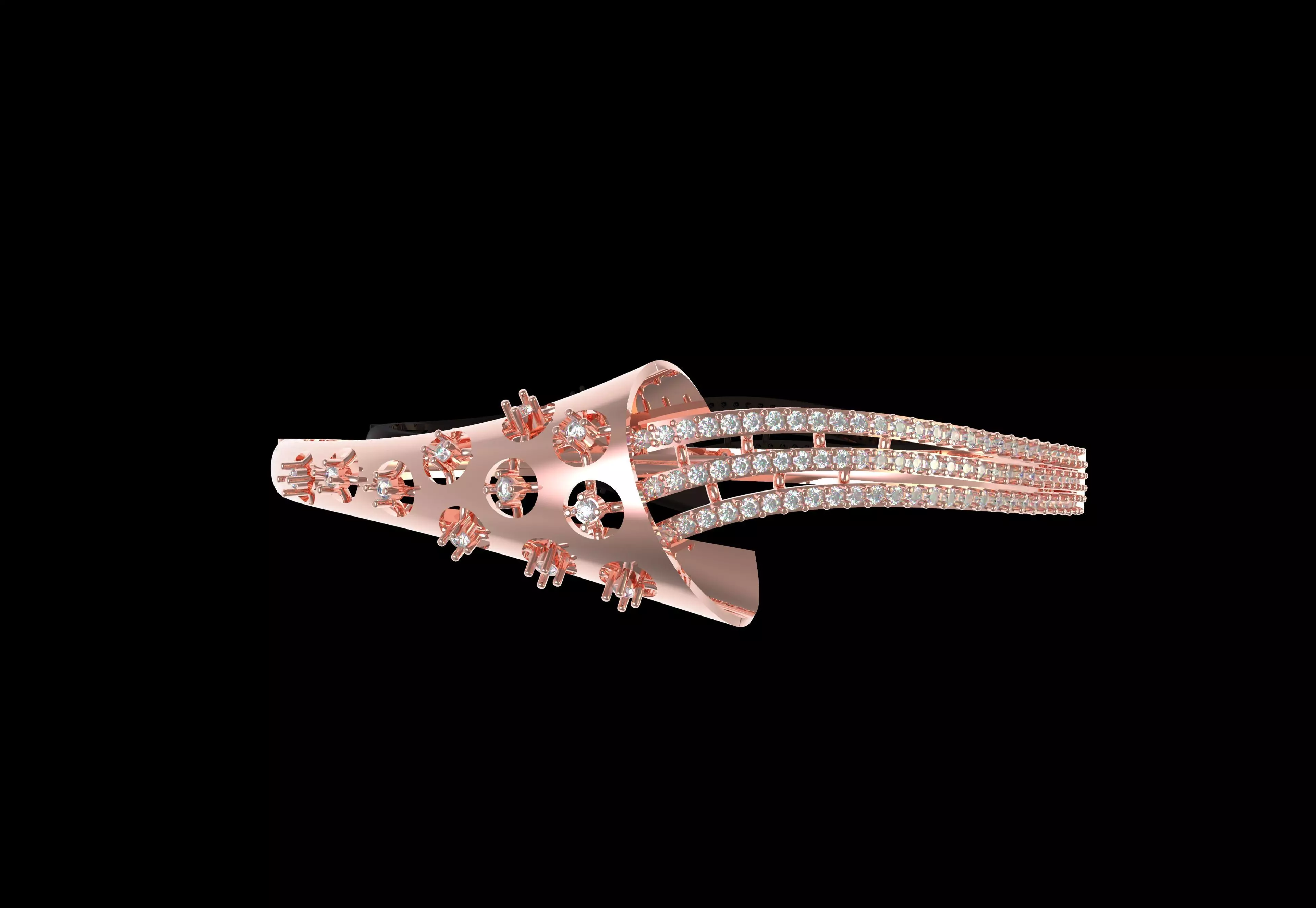 Art Deco Bracelet 25 3D print model_9