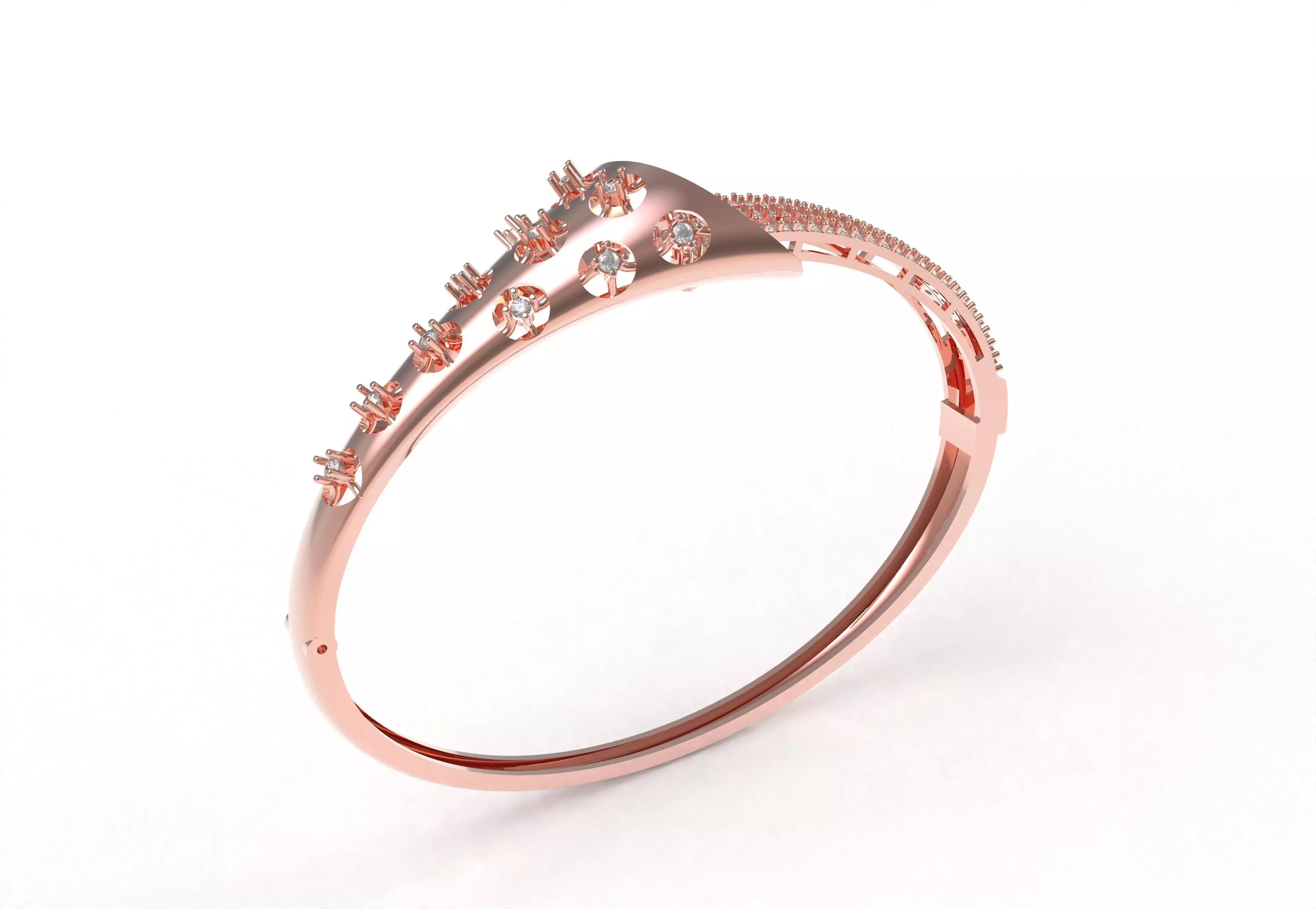 Art Deco Bracelet 25 3D print model_5