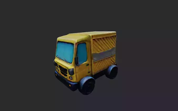 Delivery Truck low poly