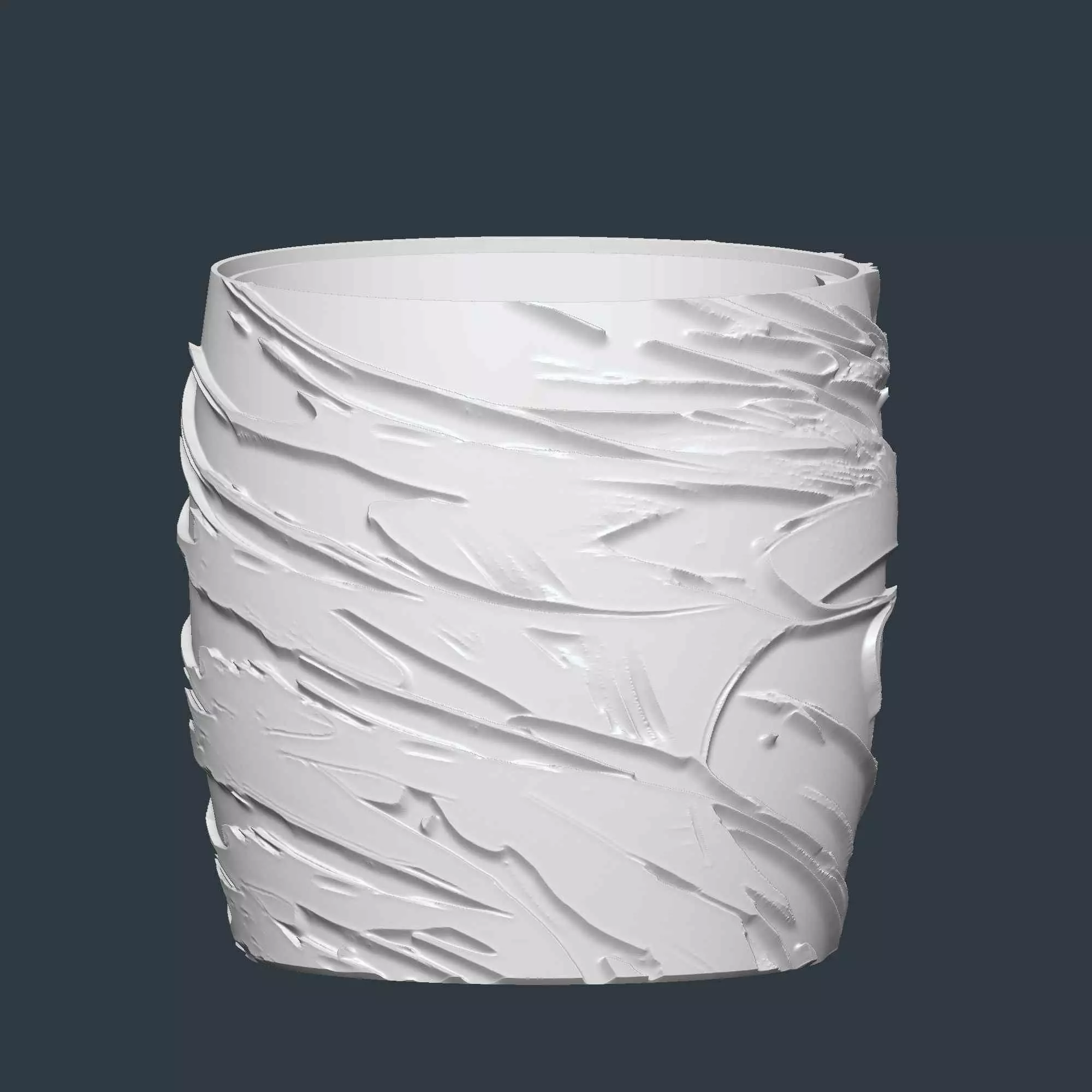 Dragon Plant Pot with Drainage No Supports Unique Garden Planter 3D print model_6