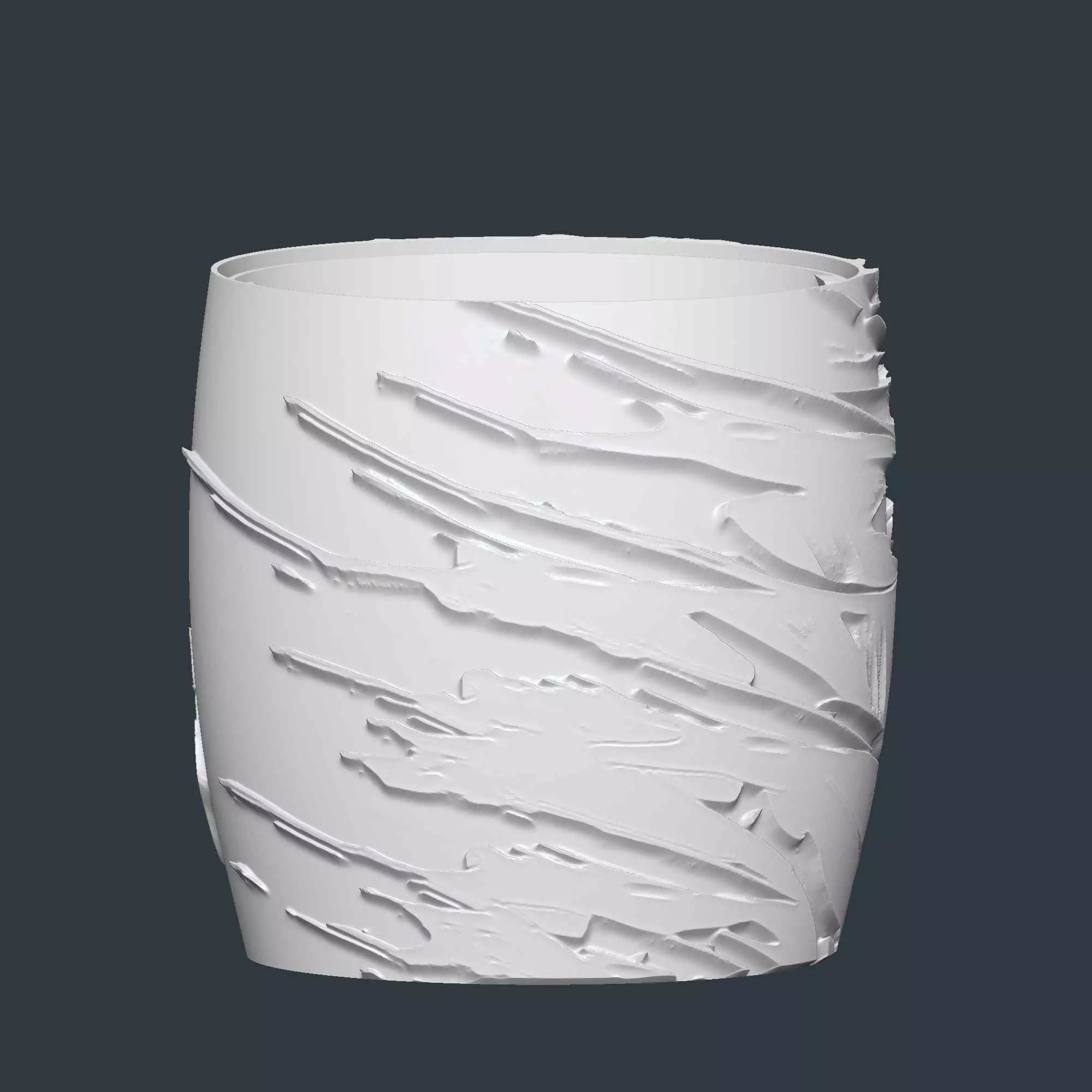 Dragon Plant Pot with Drainage No Supports Unique Garden Planter 3D print model_5