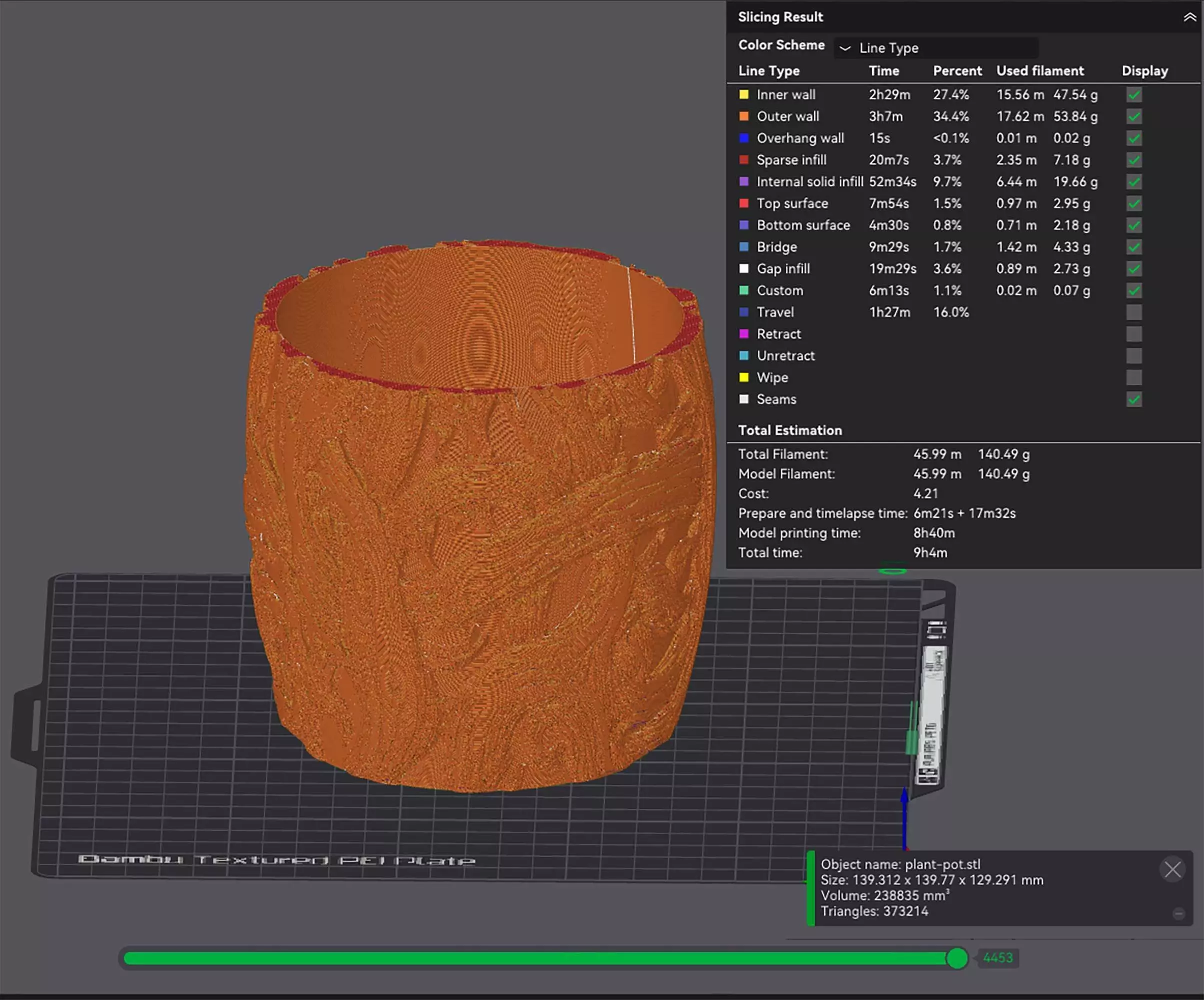 Branch Woven Plant Pot with Drainage No Supports Natural Planter 3D print model_4