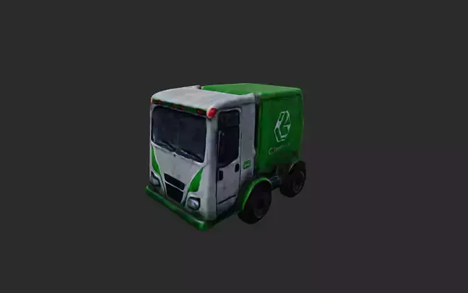 Garbage Truck low poly