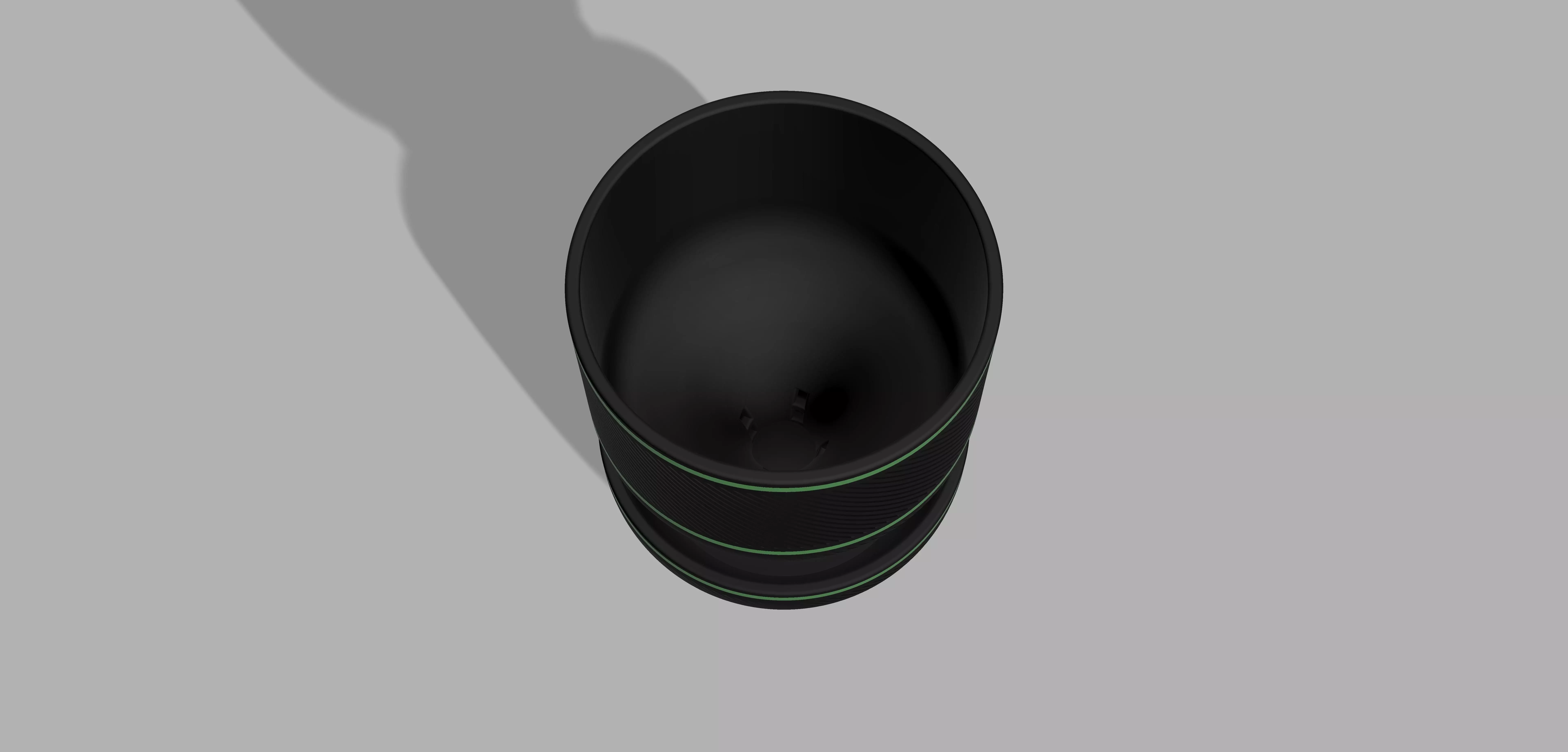 Selfwatering Flower Pot Round Design 3D print model_1