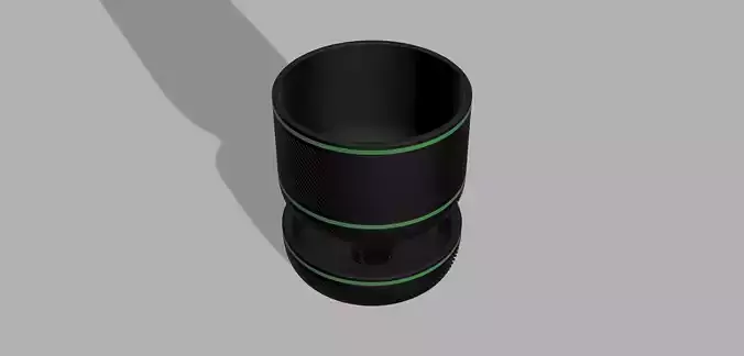 Selfwatering Flower Pot Round Design 3D print model Selfwatering Flower Pot Round Design 3D print model