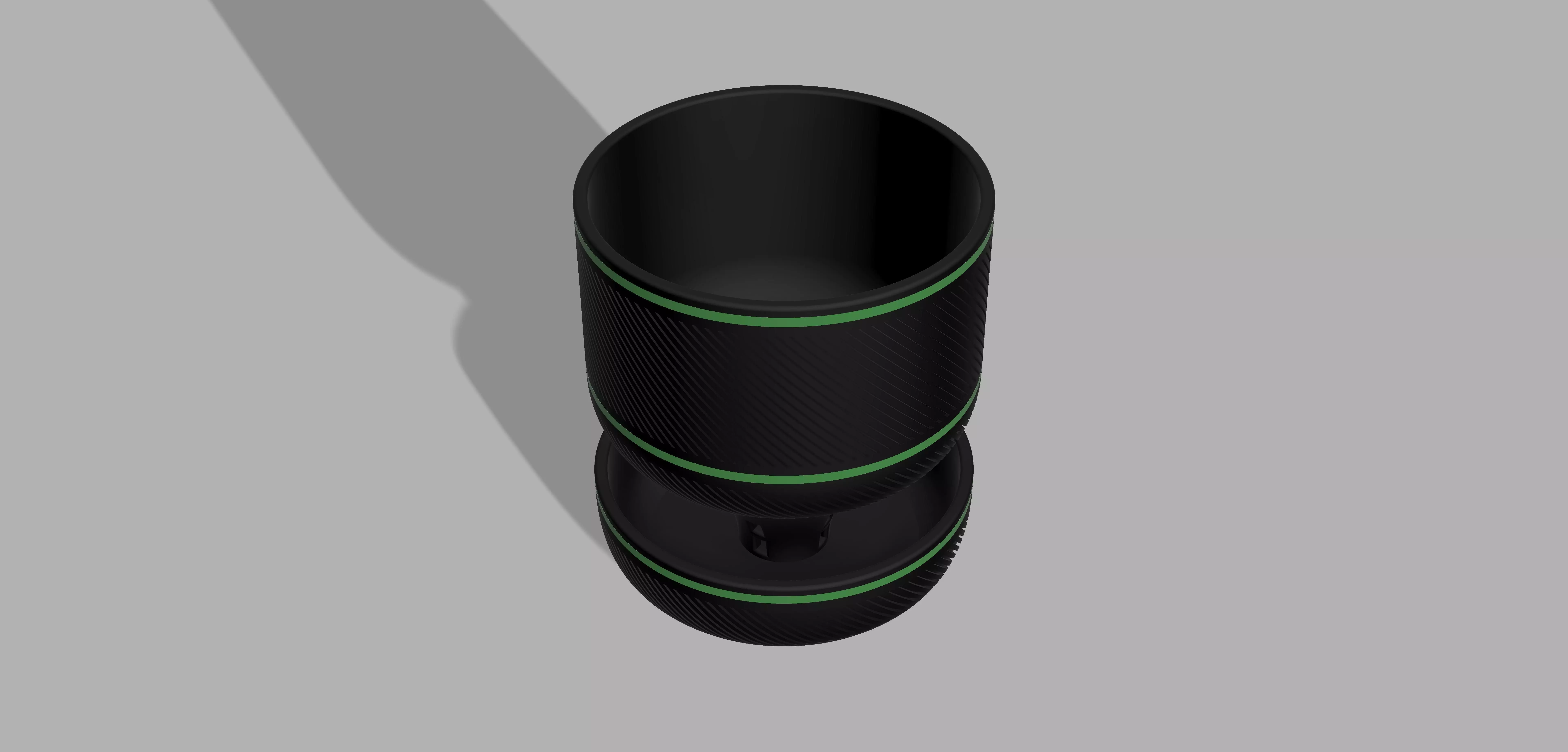 Selfwatering Flower Pot Round Design 3D print model_0