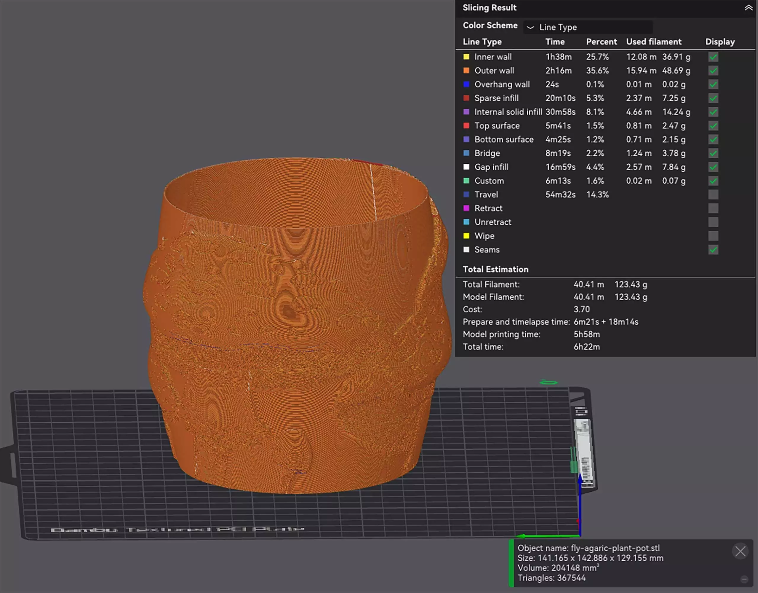 Fly Agaric Plant Pot with Drainage No Supports Cute Planter 3D print model_3