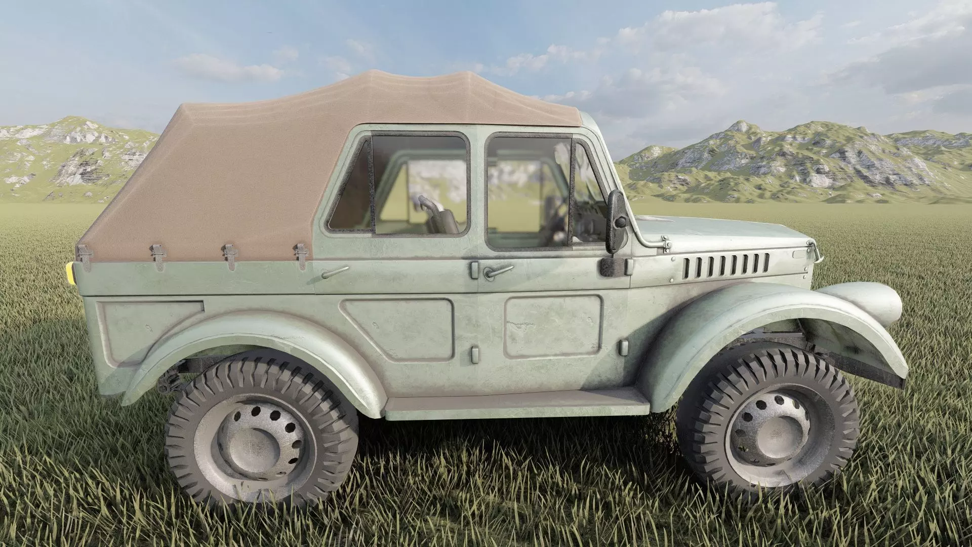 GAZ 69 3D model_14