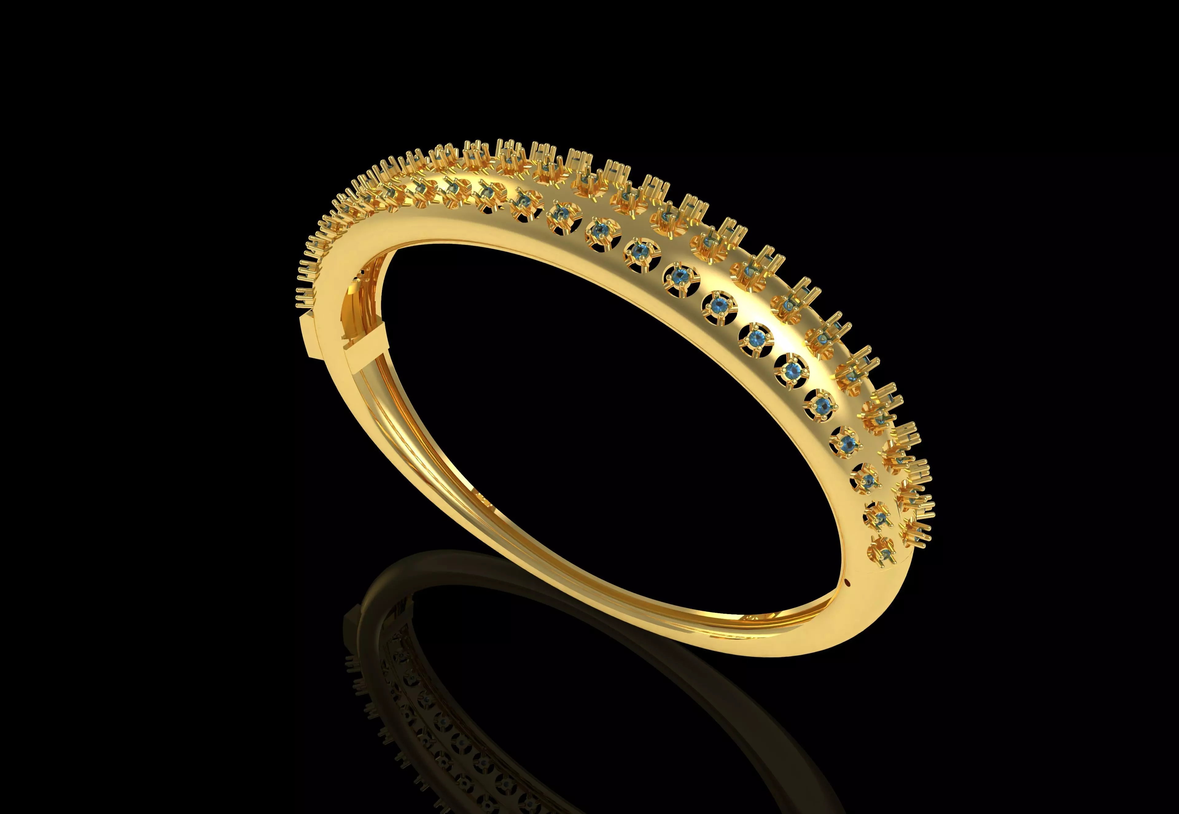 Art Deco Bracelet 29 3D print model_1