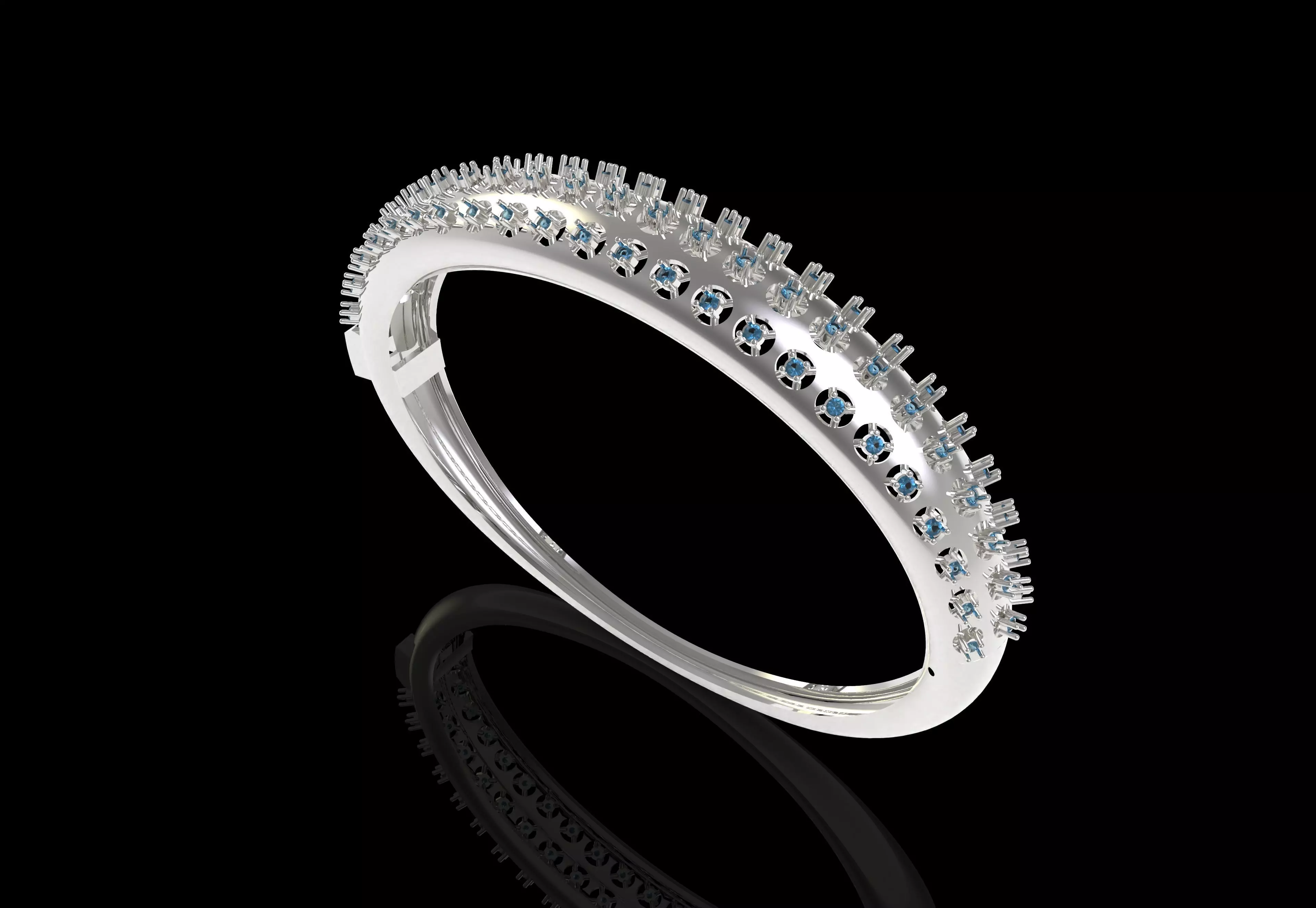 Art Deco Bracelet 29 3D print model_13