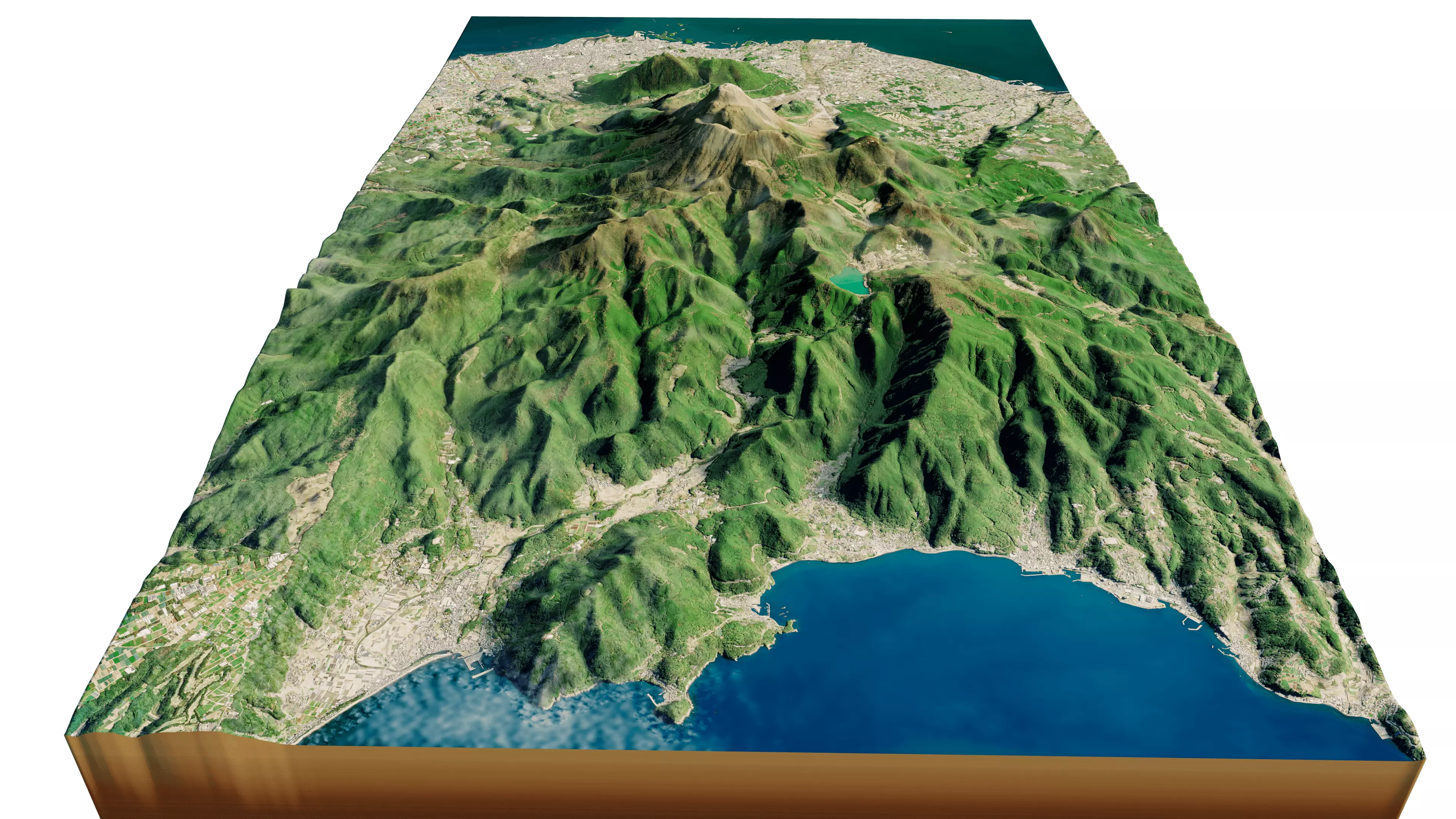 Mount Unzen 3D model terrain Low-poly 3D model_13