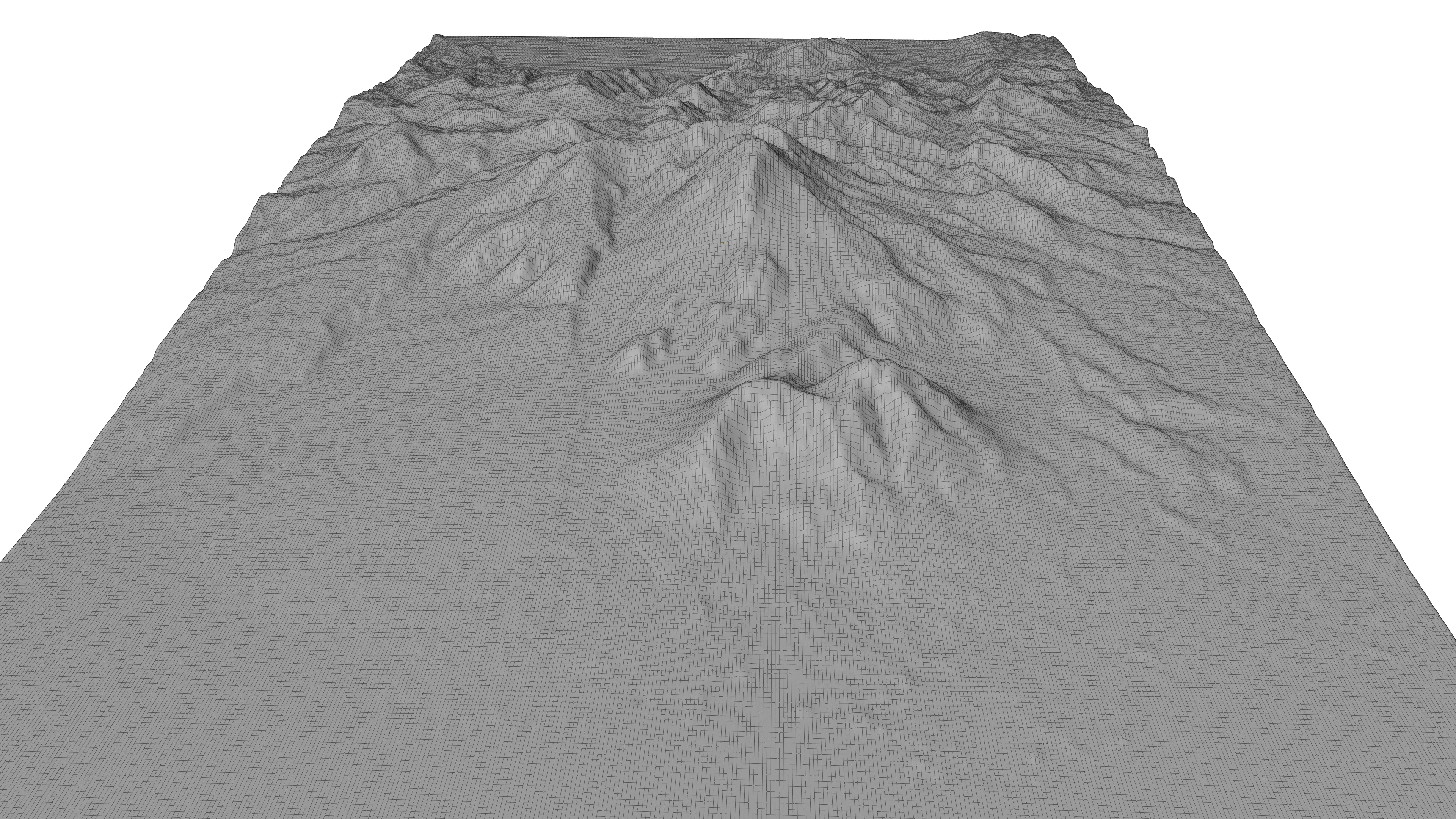 Mount Unzen 3D model terrain Low-poly 3D model_4