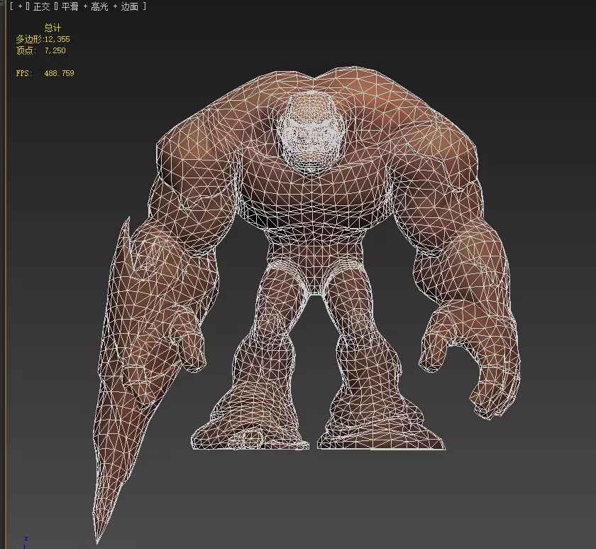 ClayFace Low-poly 3D model_15