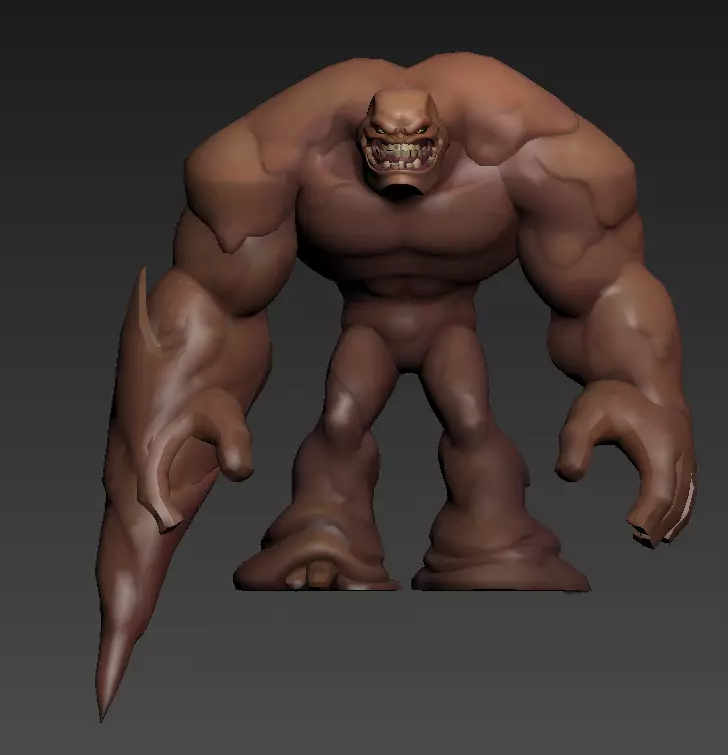 ClayFace Low-poly 3D model_13