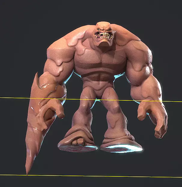 ClayFace Low-poly 3D model_12