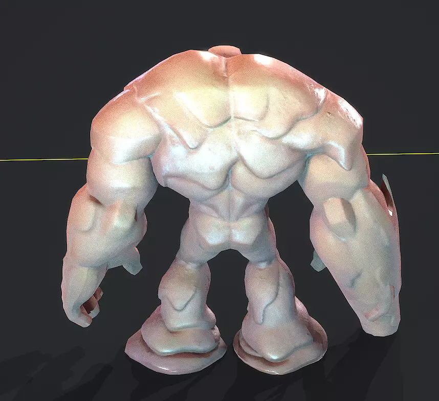ClayFace Low-poly 3D model_5