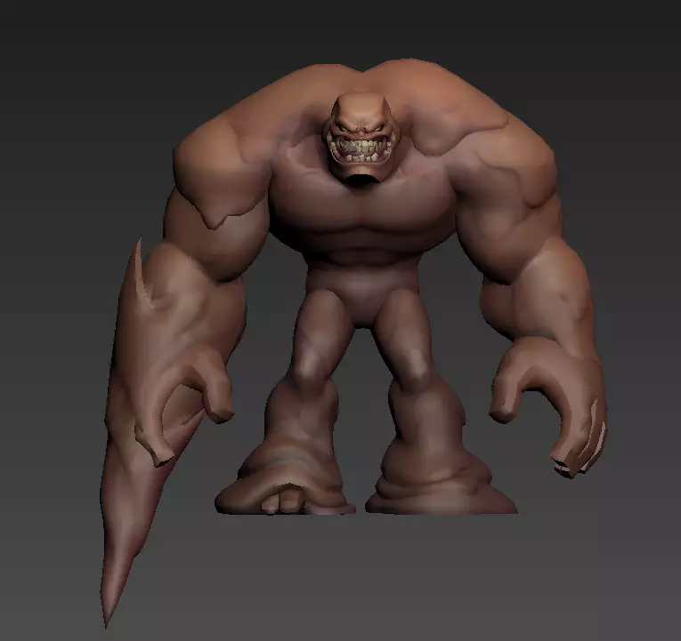ClayFace Low-poly 3D model_21