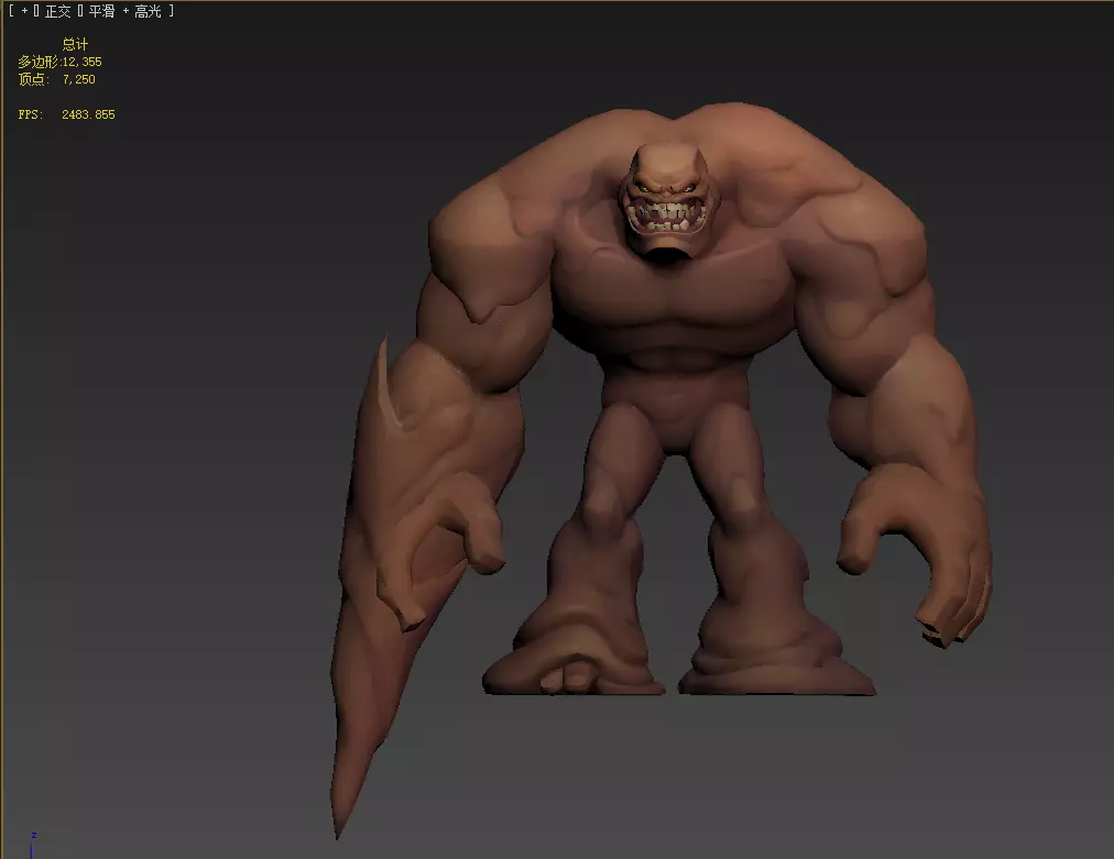 ClayFace Low-poly 3D model_14
