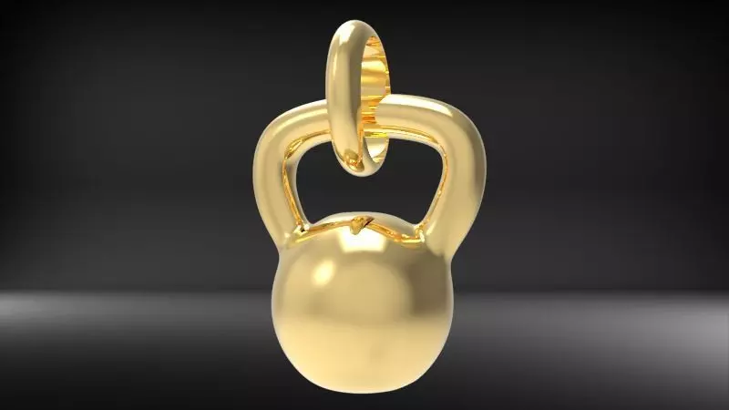 pendant Kettle bell 3D print model