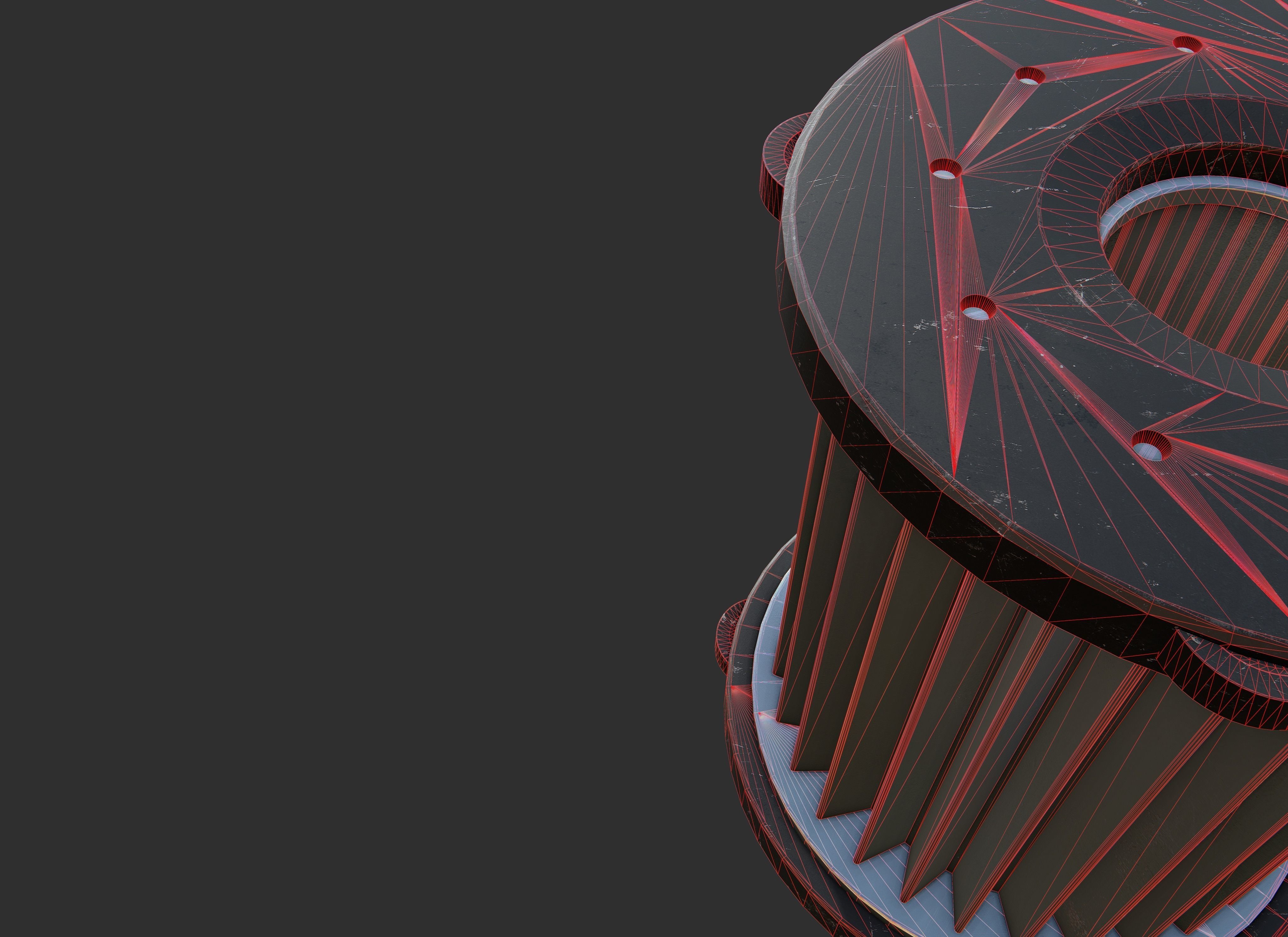 Mechanical Essentials Kitbash Vol1 340 pieces Low-poly 3D model_17