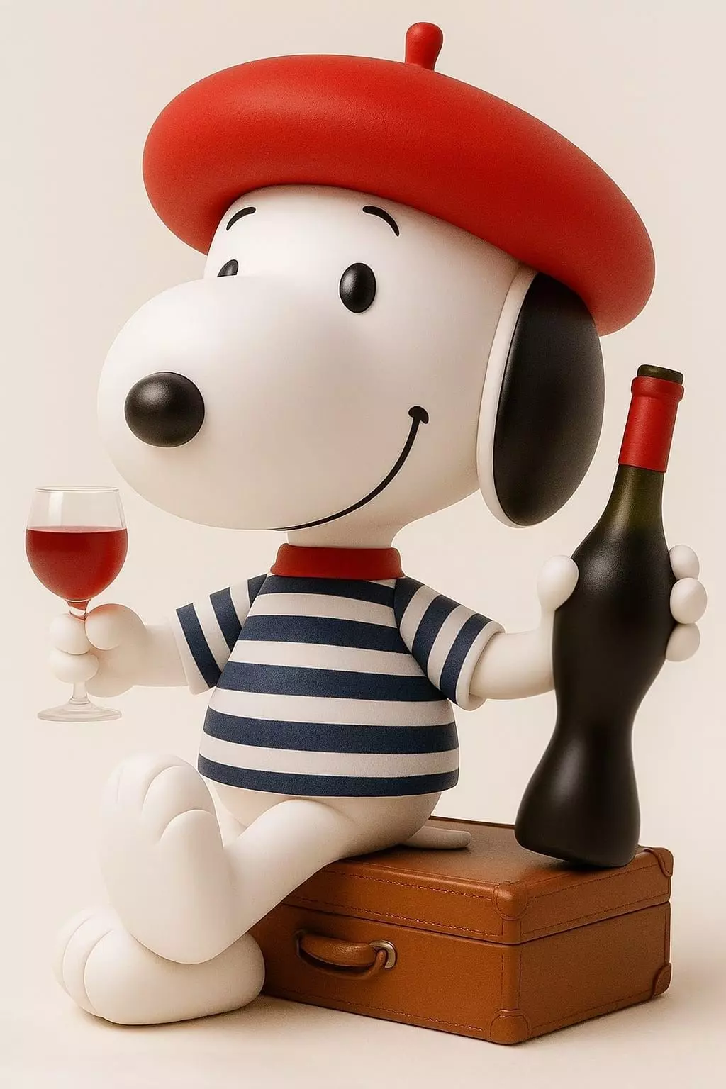 Snoopy Paris Vacation 3D print model