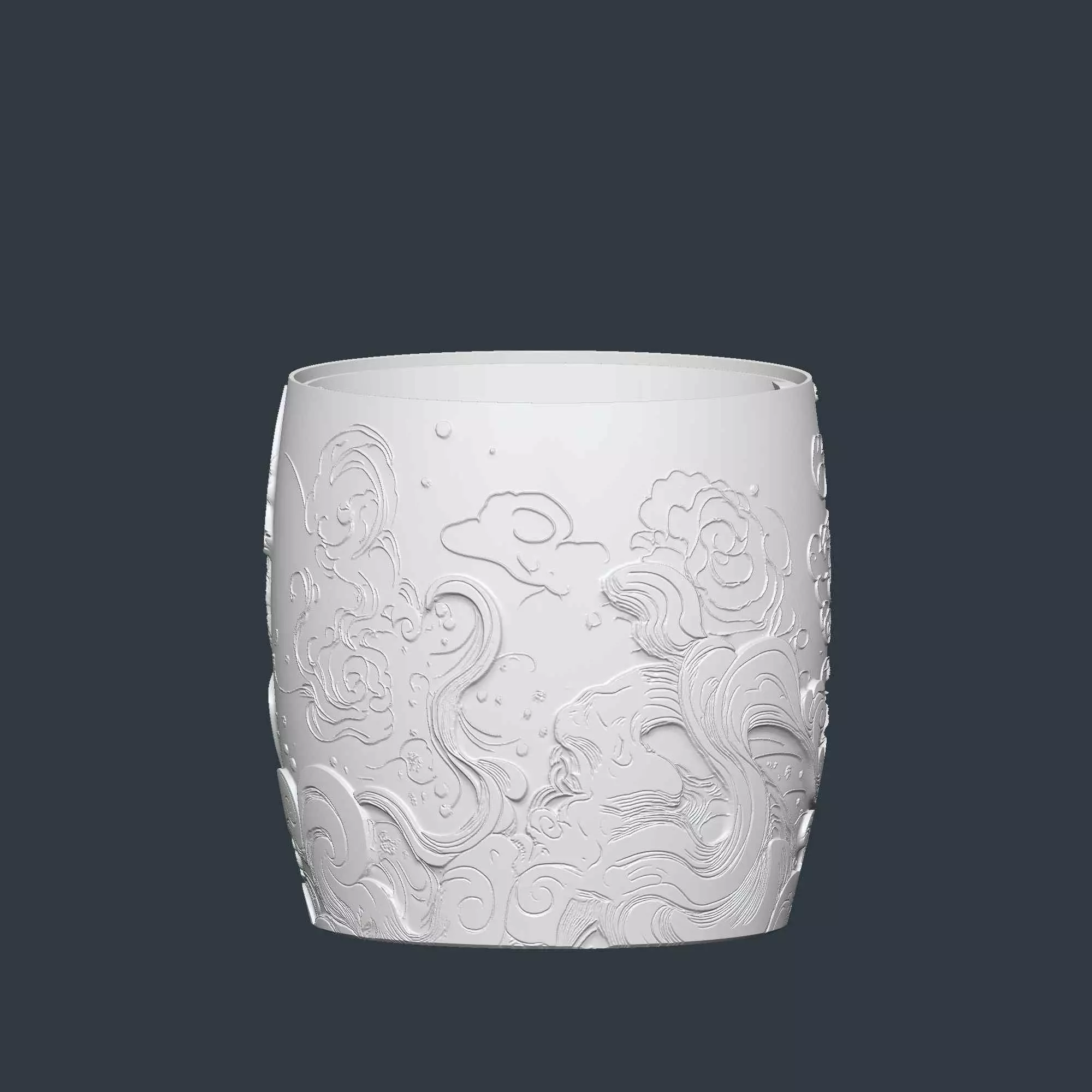Kitsune Fox Plant Pot with Drainage No Supports Planter 3D print model_6