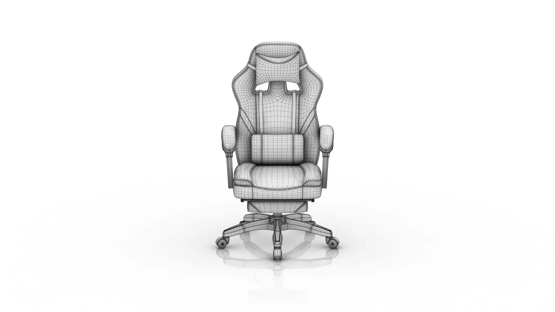 Gaming Chair 3D model_8