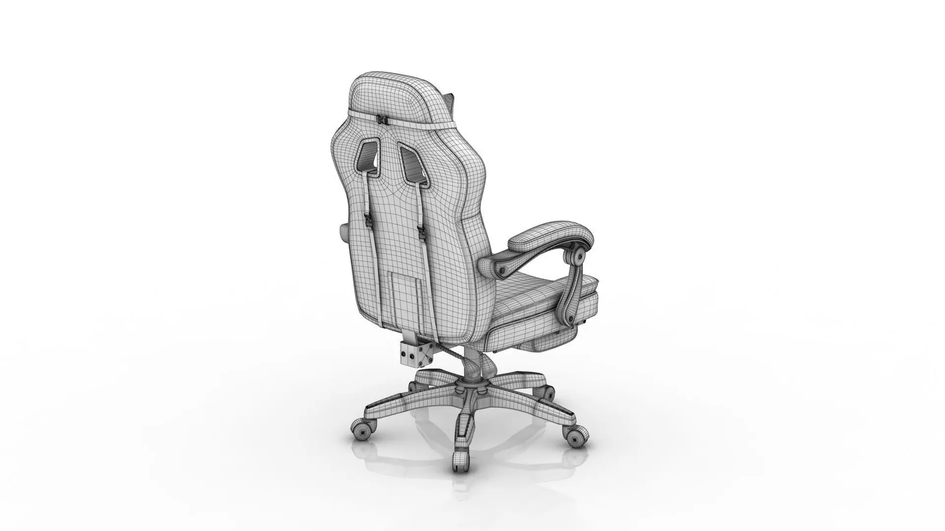 Gaming Chair 3D model_7