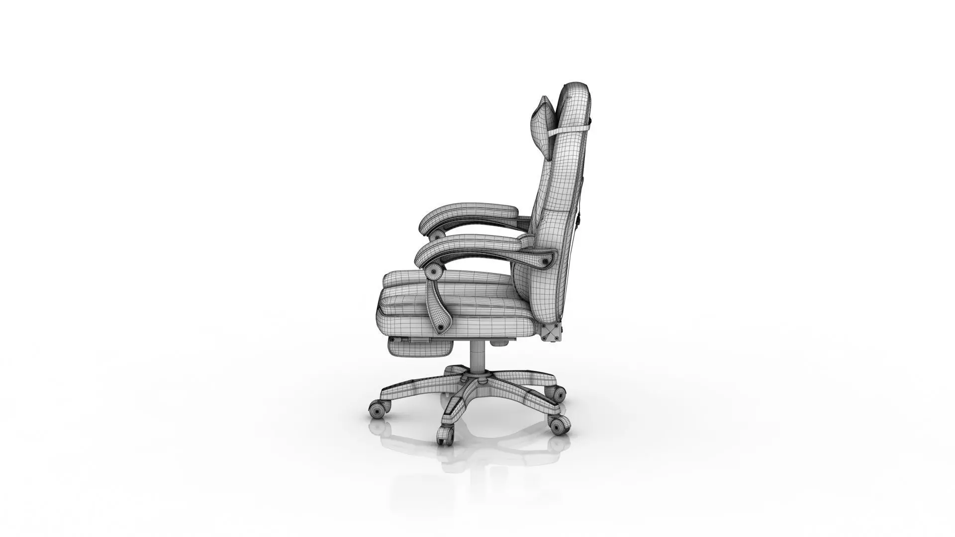 Gaming Chair 3D model_9