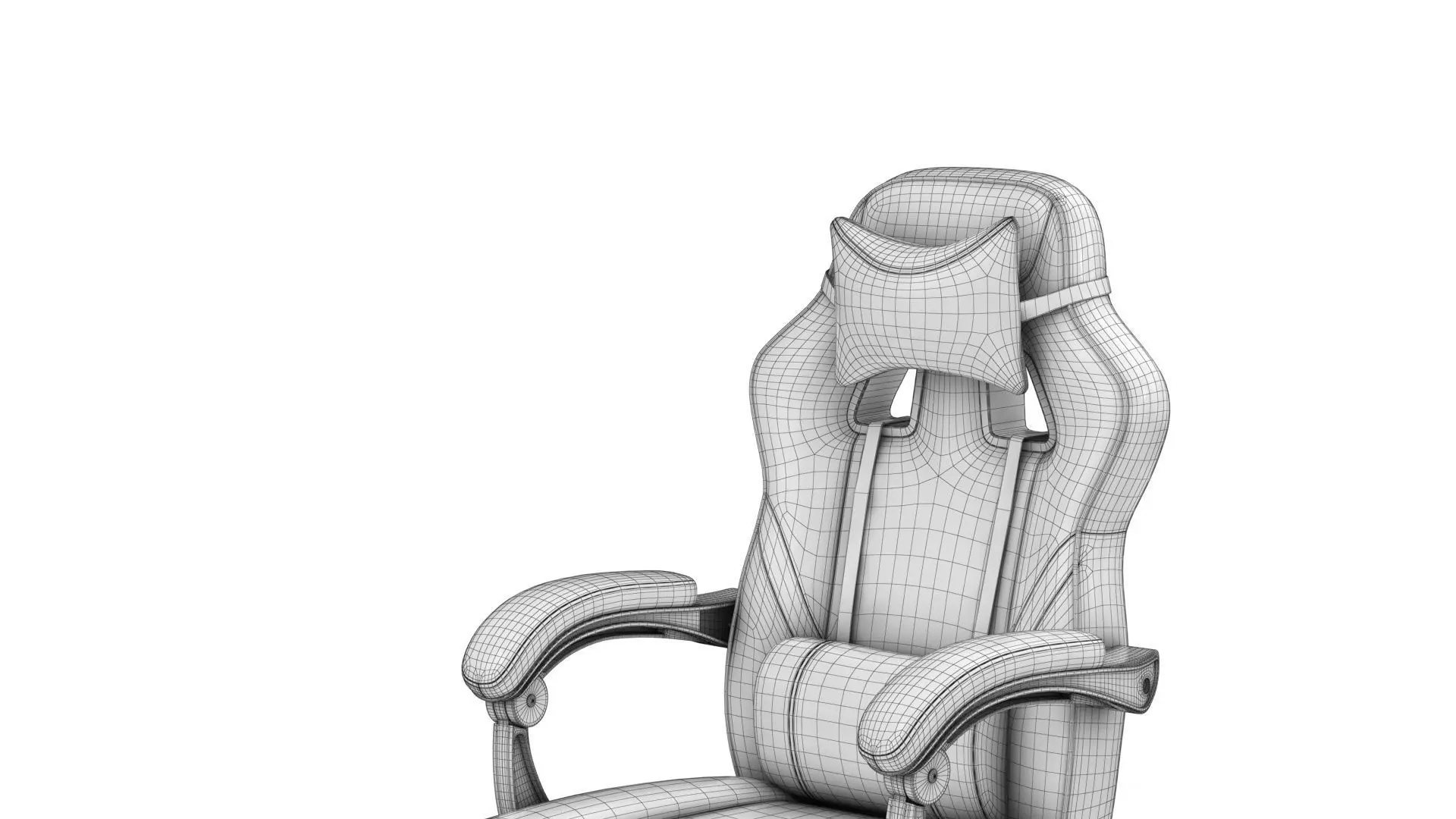 Gaming Chair 3D model_13