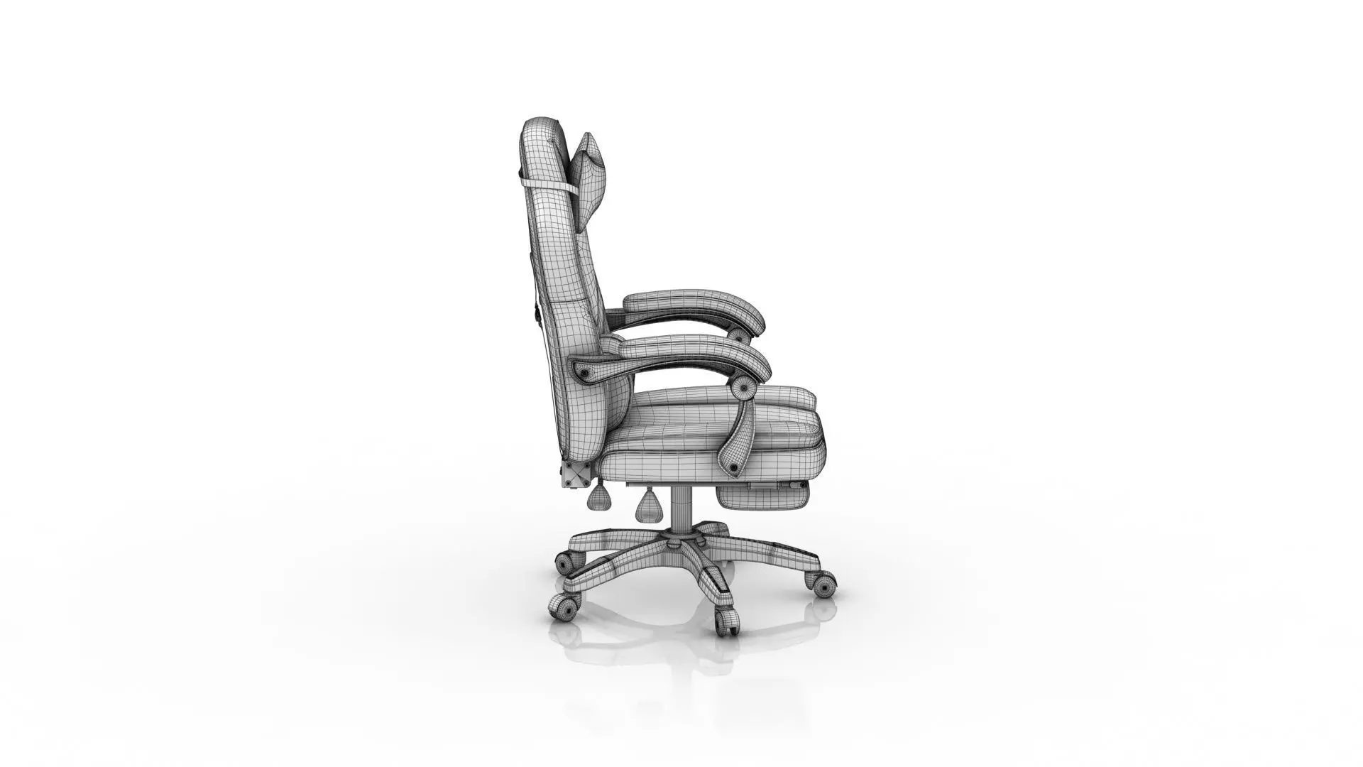 Gaming Chair 3D model_10