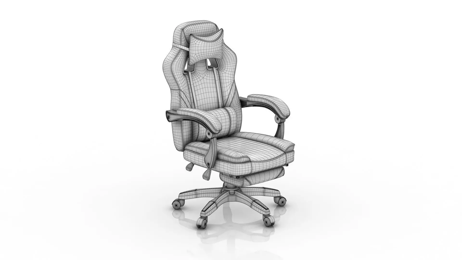 Gaming Chair 3D model_6