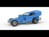 Vintage Dirt Modified stock car Version 2 Scale 1 to 25 3D print model_1