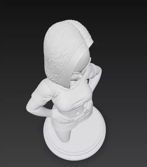 Figura de Android 18  Fuerte y elegante DBZ 3D print model_5