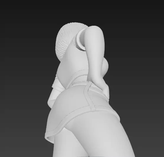 Figura de Android 18  Fuerte y elegante DBZ 3D print model_4