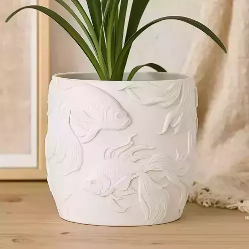 Goldenfish Plant Pot with Drainage No Supports 