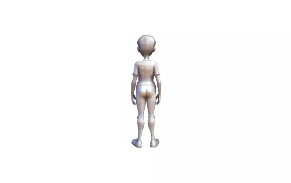 Generic Teen Low Poly Character Low-poly 3D model_2