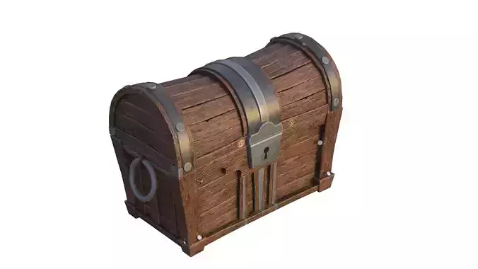 Stylized Wooden Chest PBR
